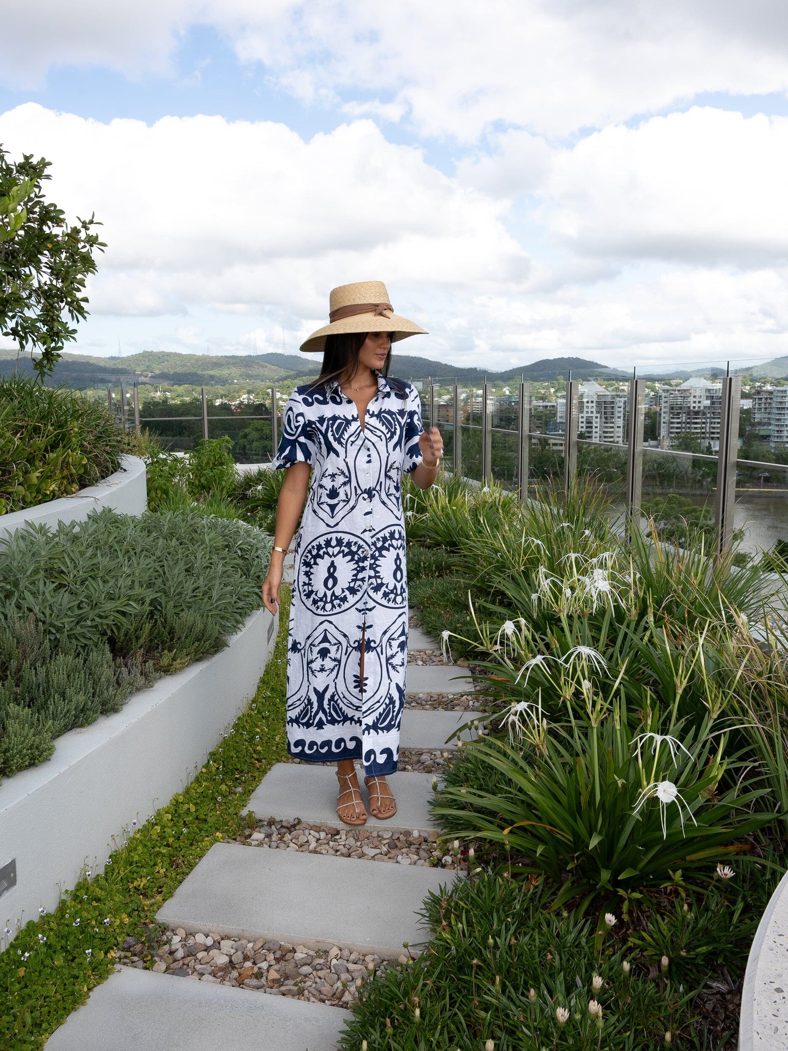 Mia Shirt Dress Maritime Navy Sumba