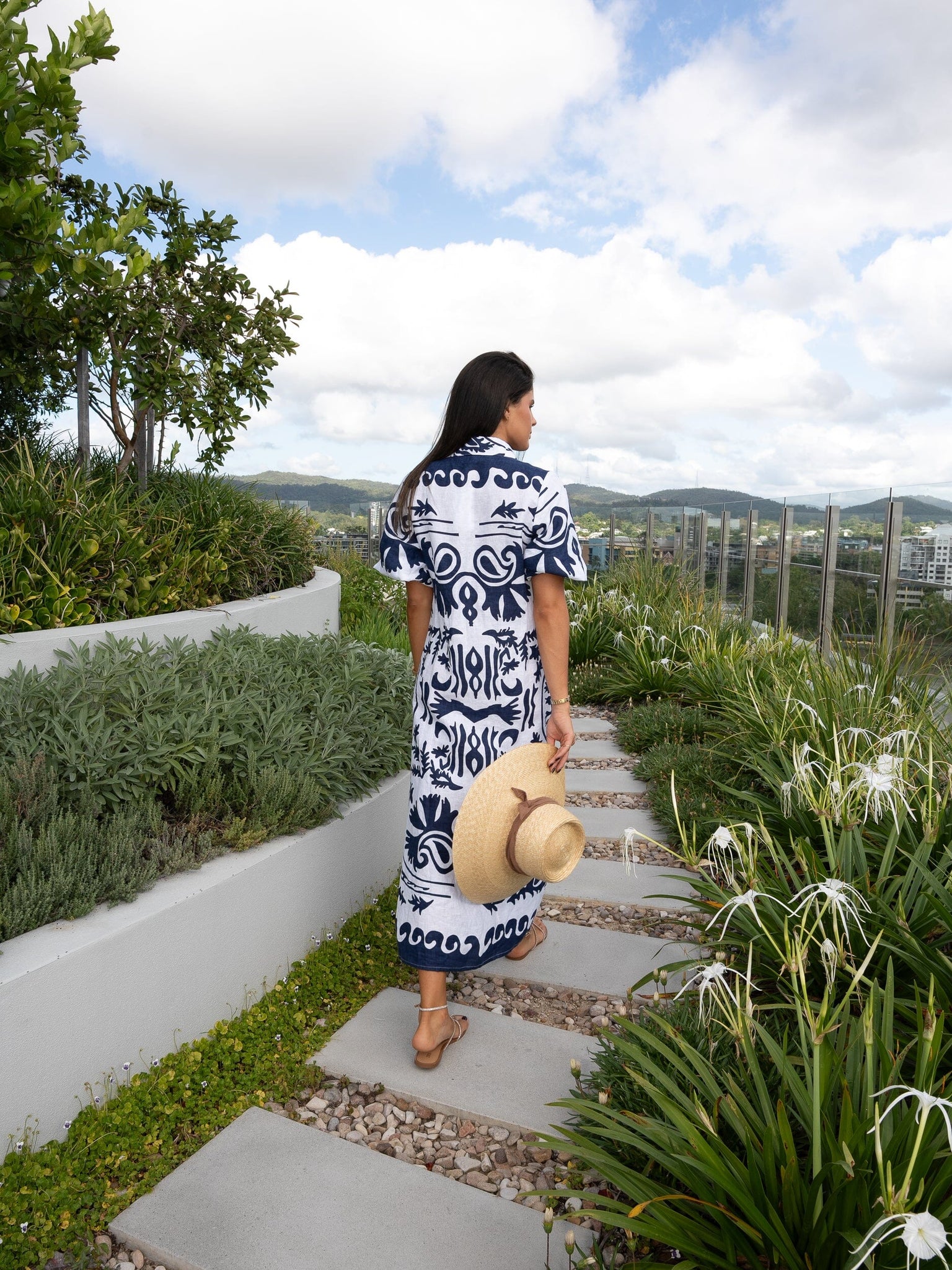 Mia Shirt Dress Maritime Navy Sumba