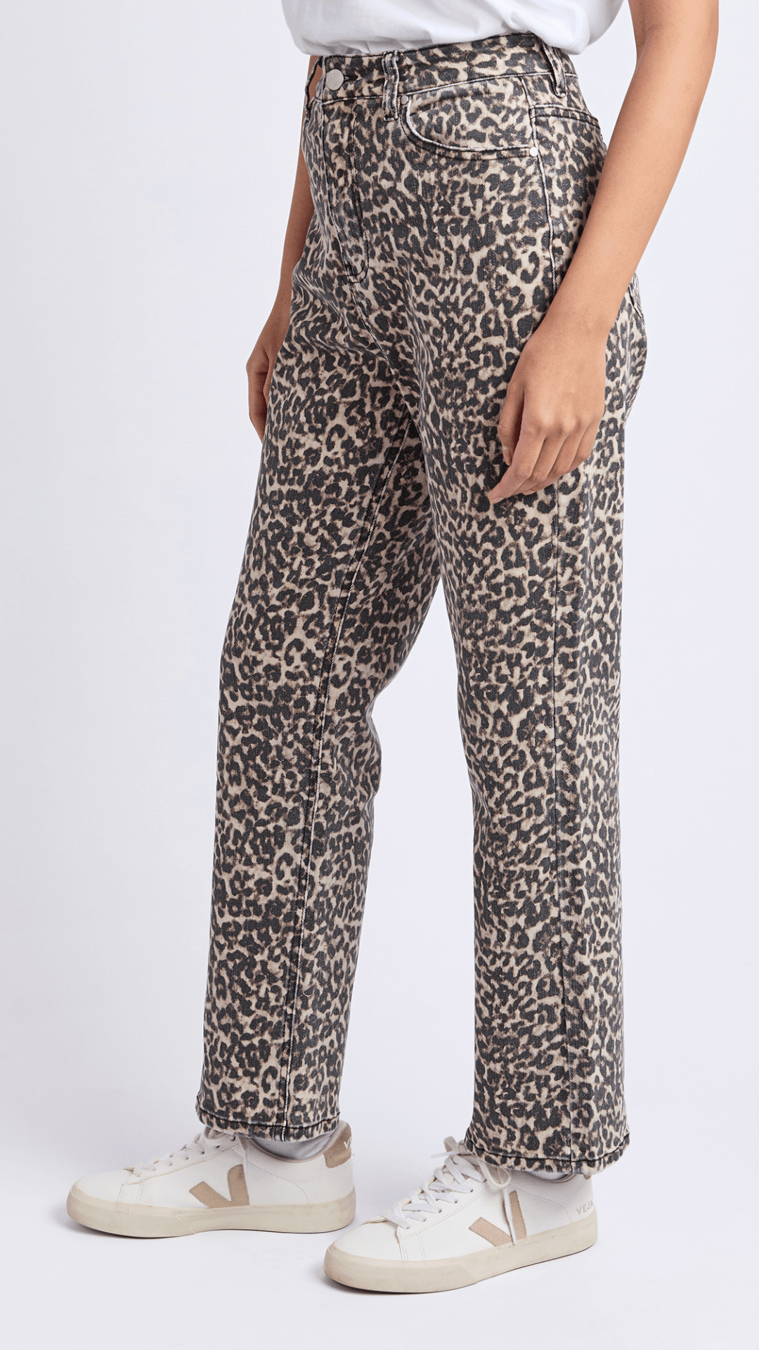 Leopard Denim Jean