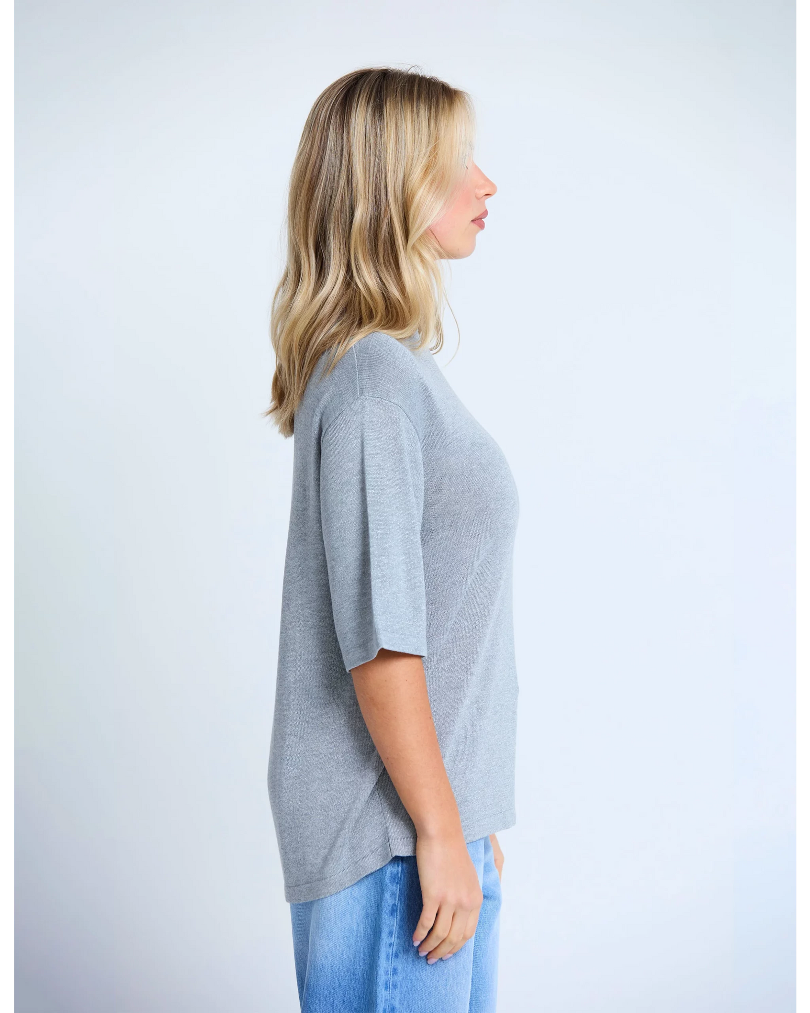 Aretha Knit Silver Shimmer