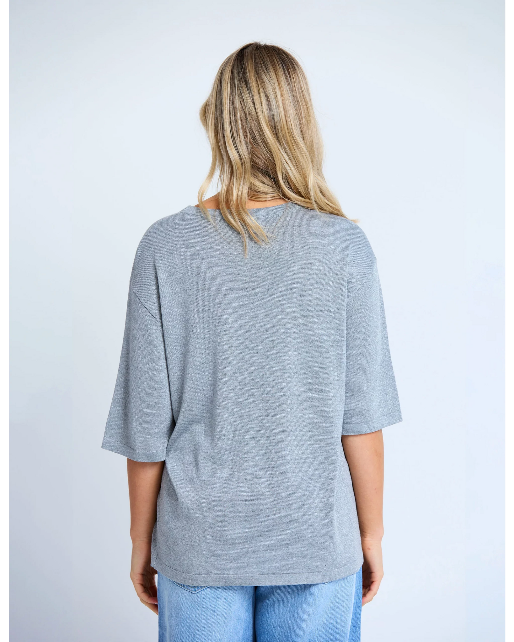 Aretha Knit Silver Shimmer