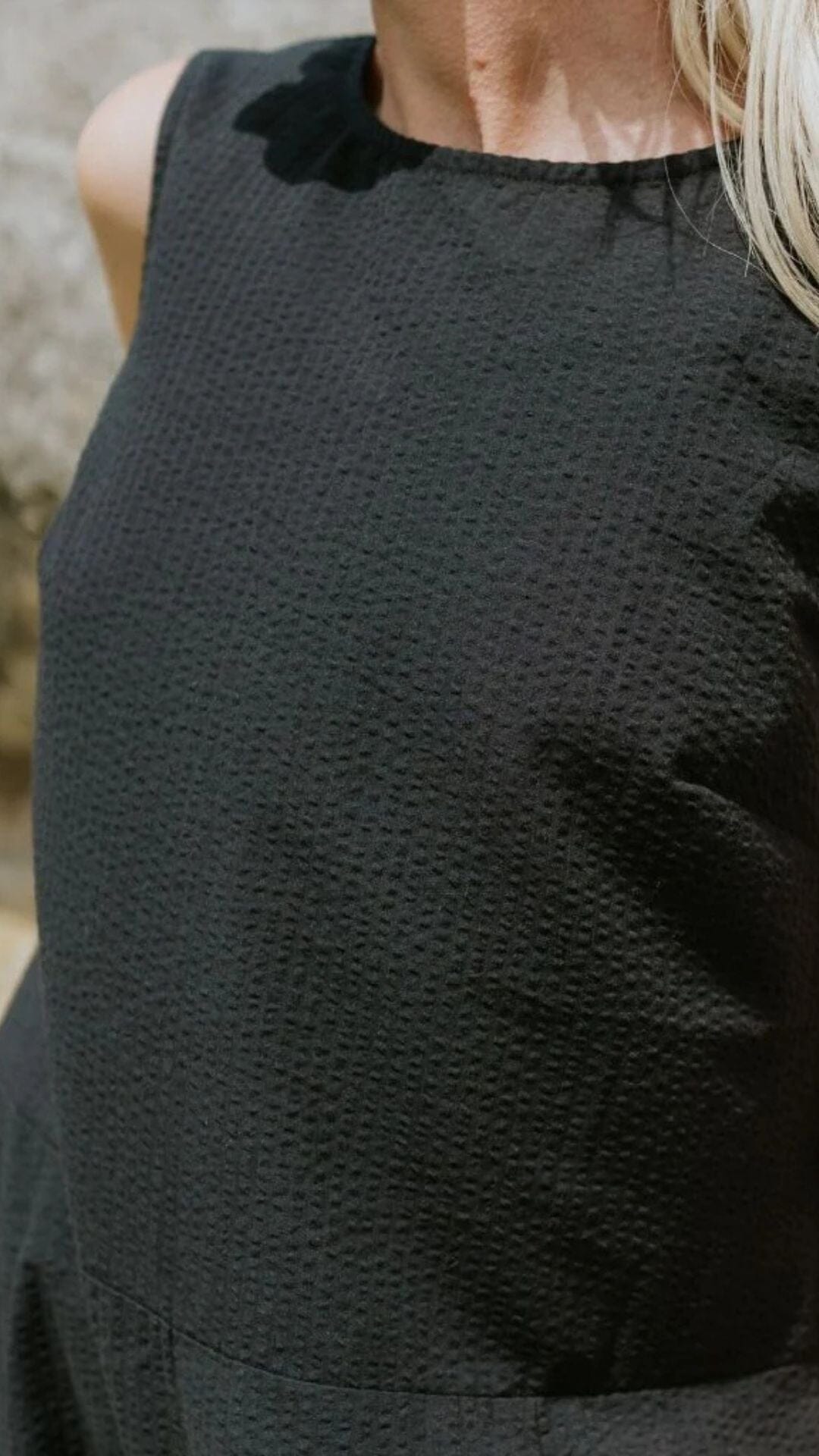 Anna Drop Waist Dress  Black