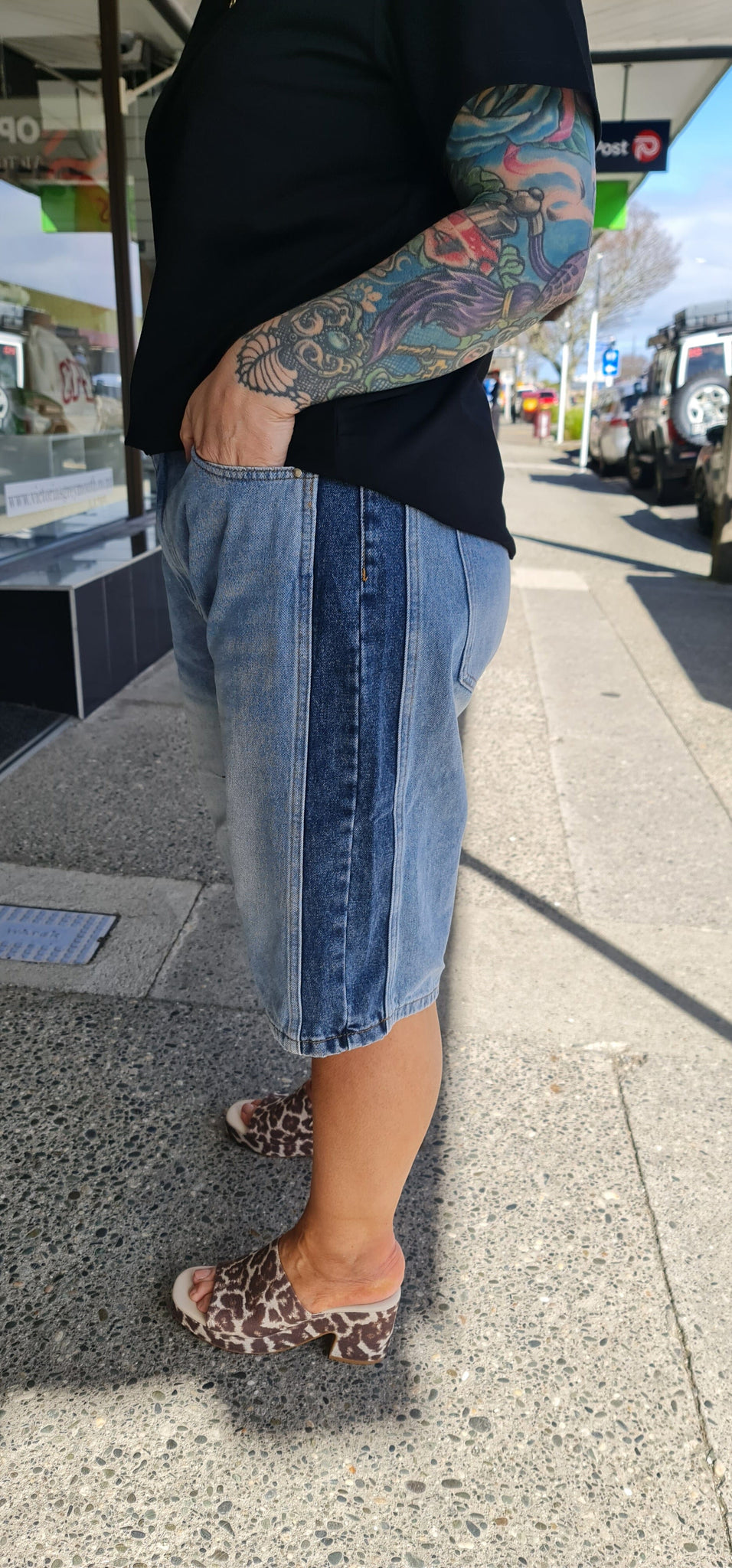 Double Denim Short