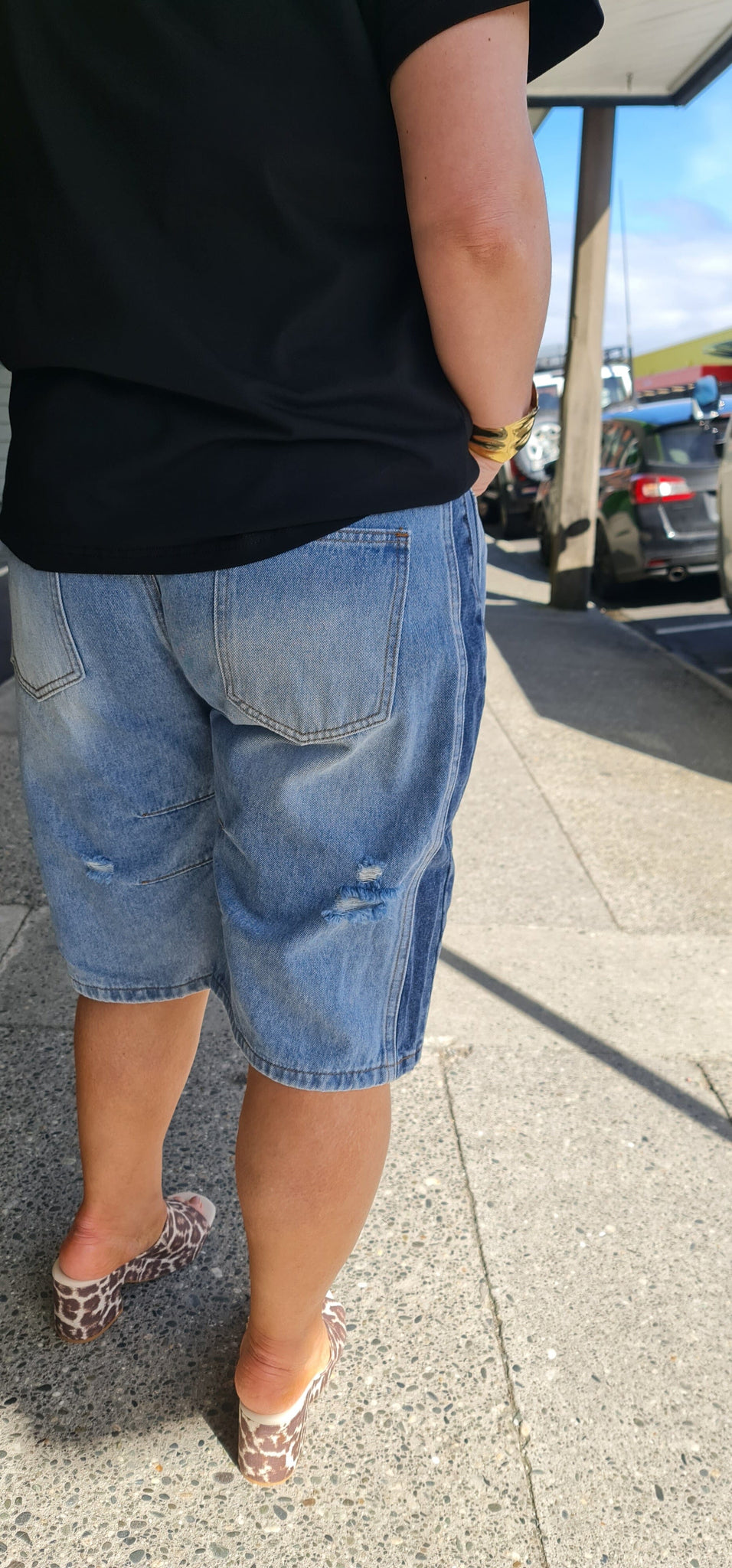 Double Denim Short
