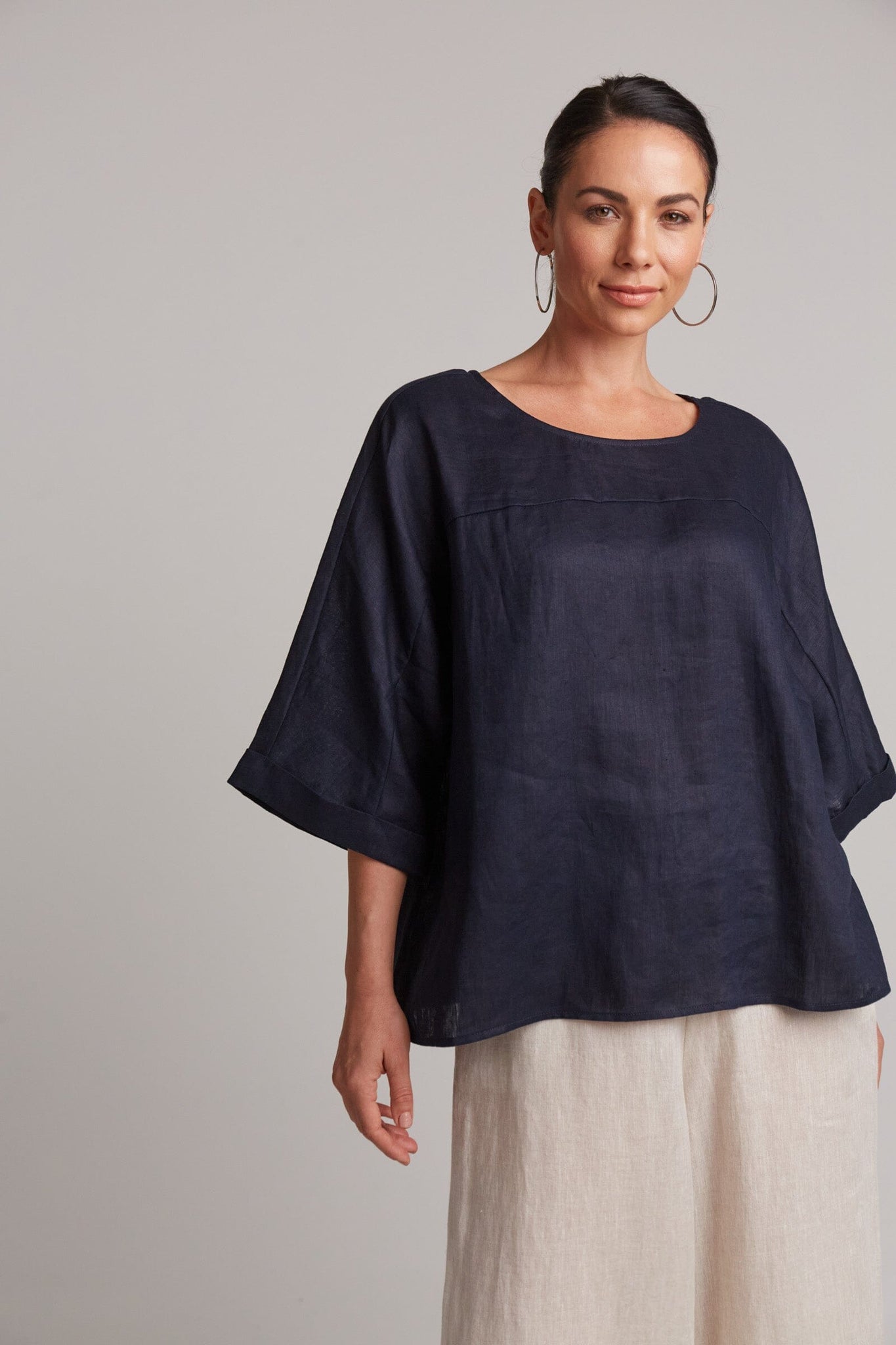 Studio Relaxed Top - Navy