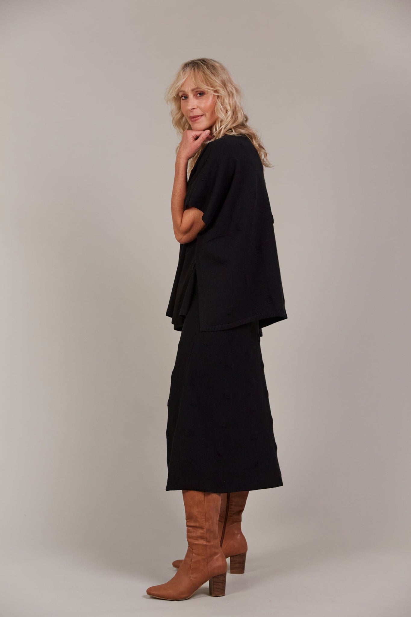 Masa Knit Skirt - Black