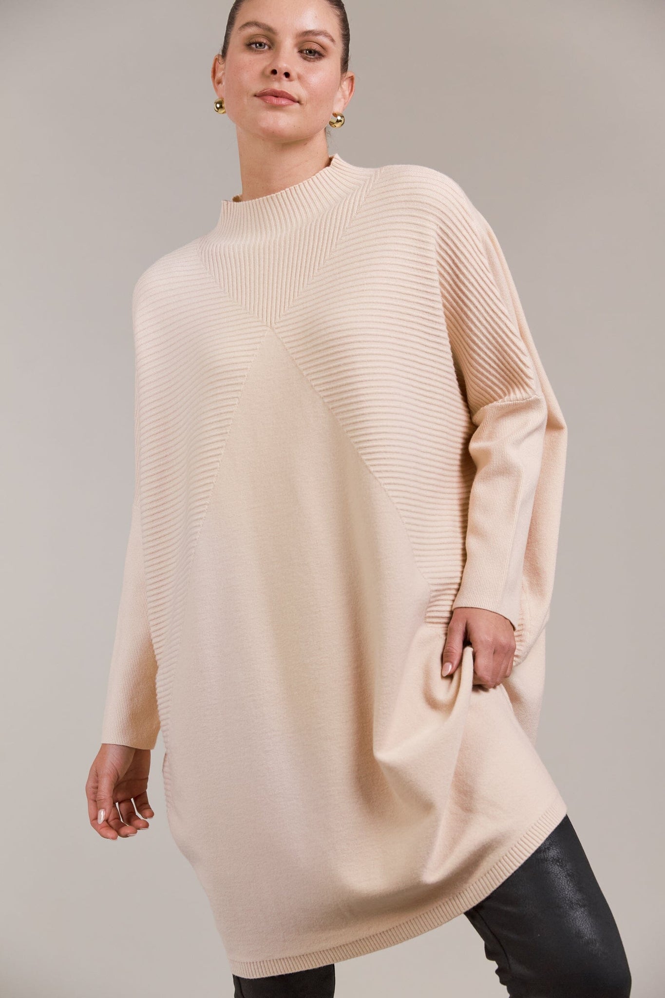 Palmer Oversized Knit Ecru
