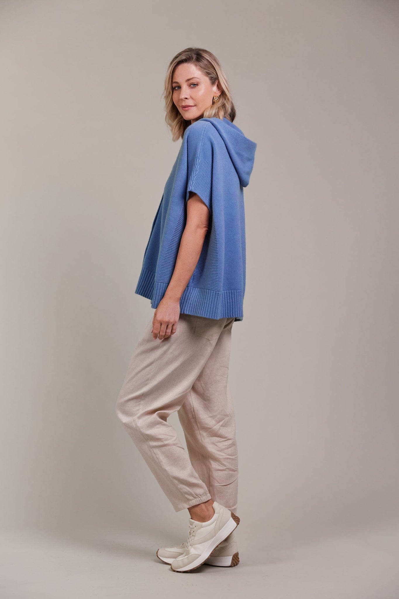 Estel Hood Knit Demin