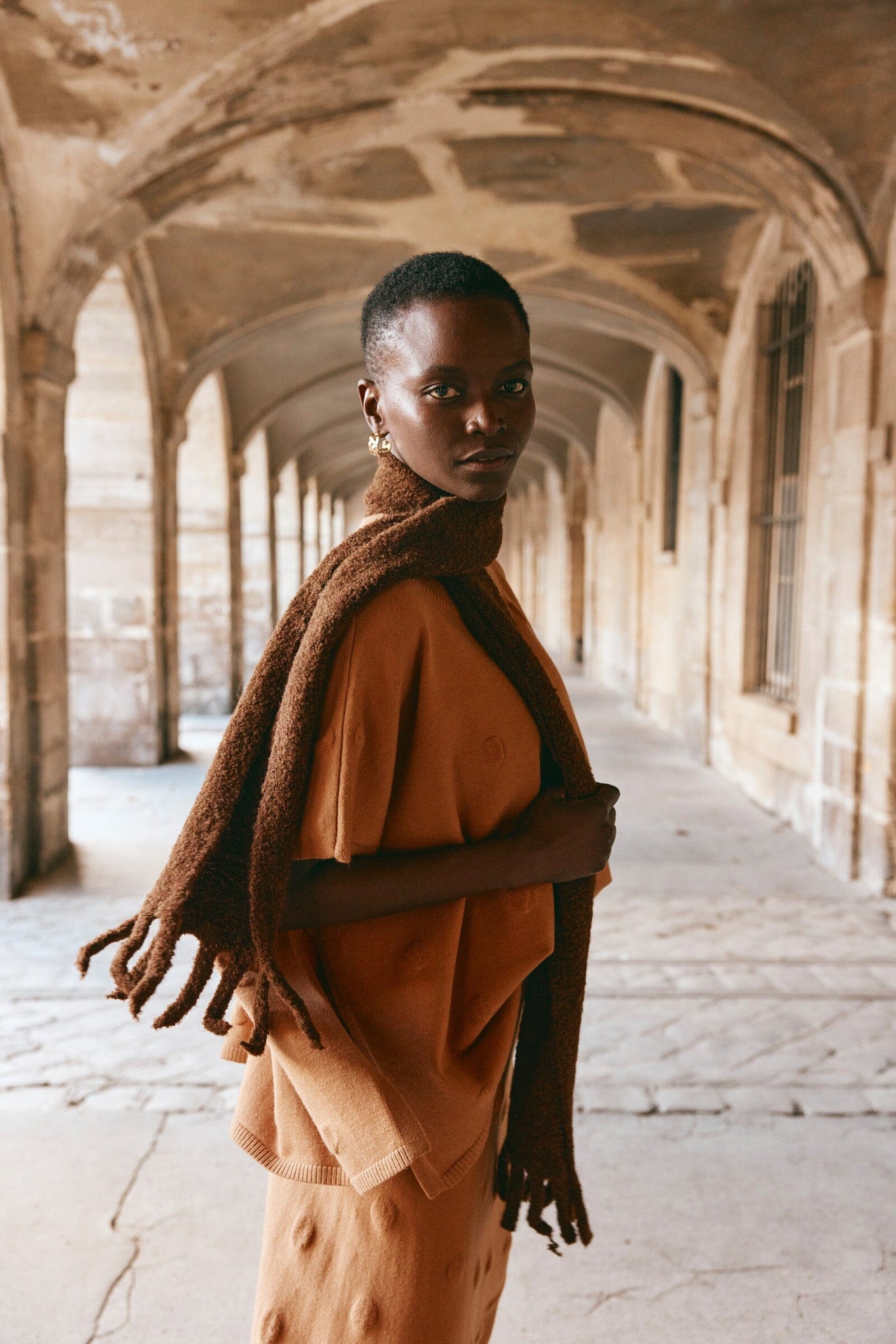 Masa Knit Poncho - Hazel