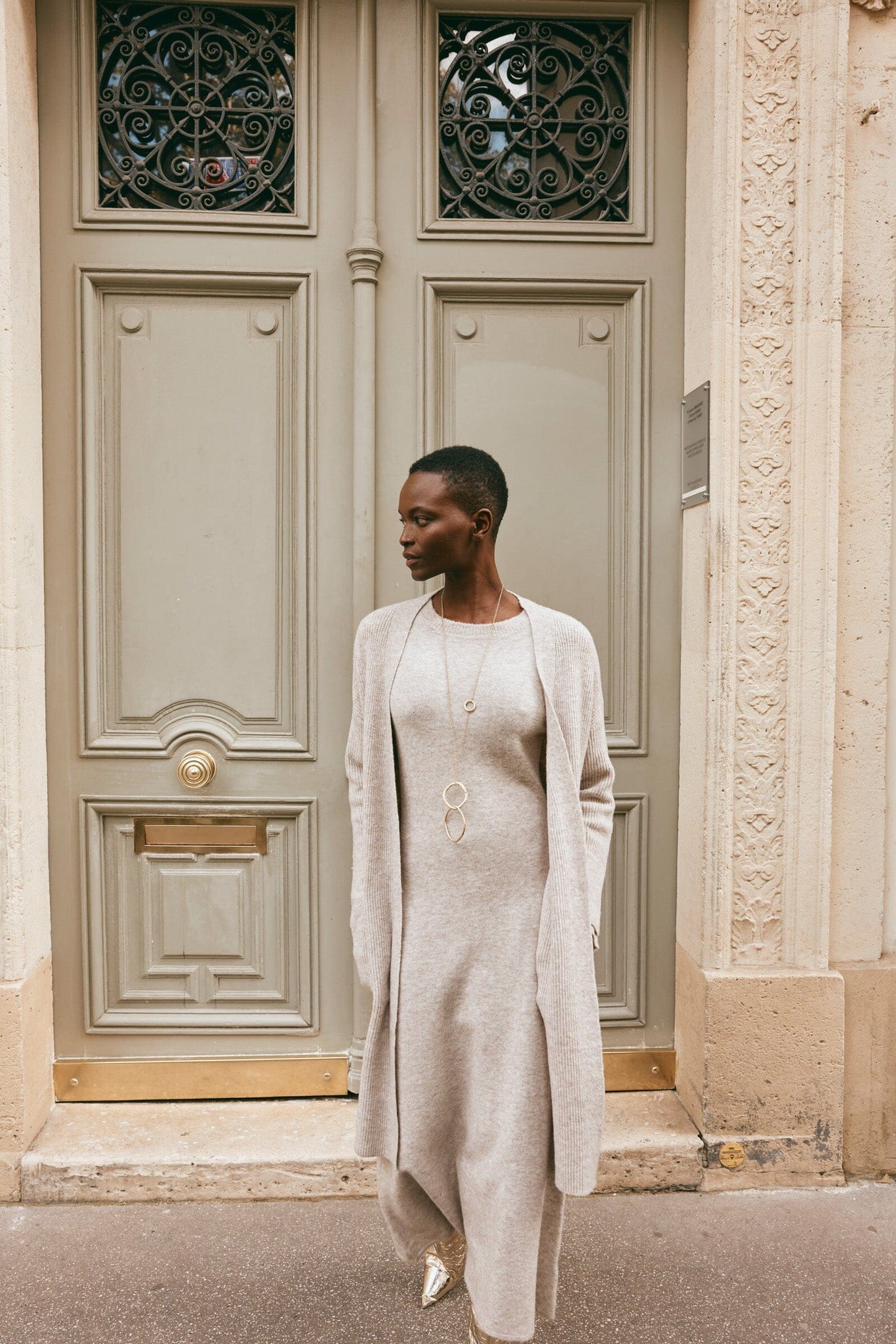 Merano Oversize Cardigan - Flax