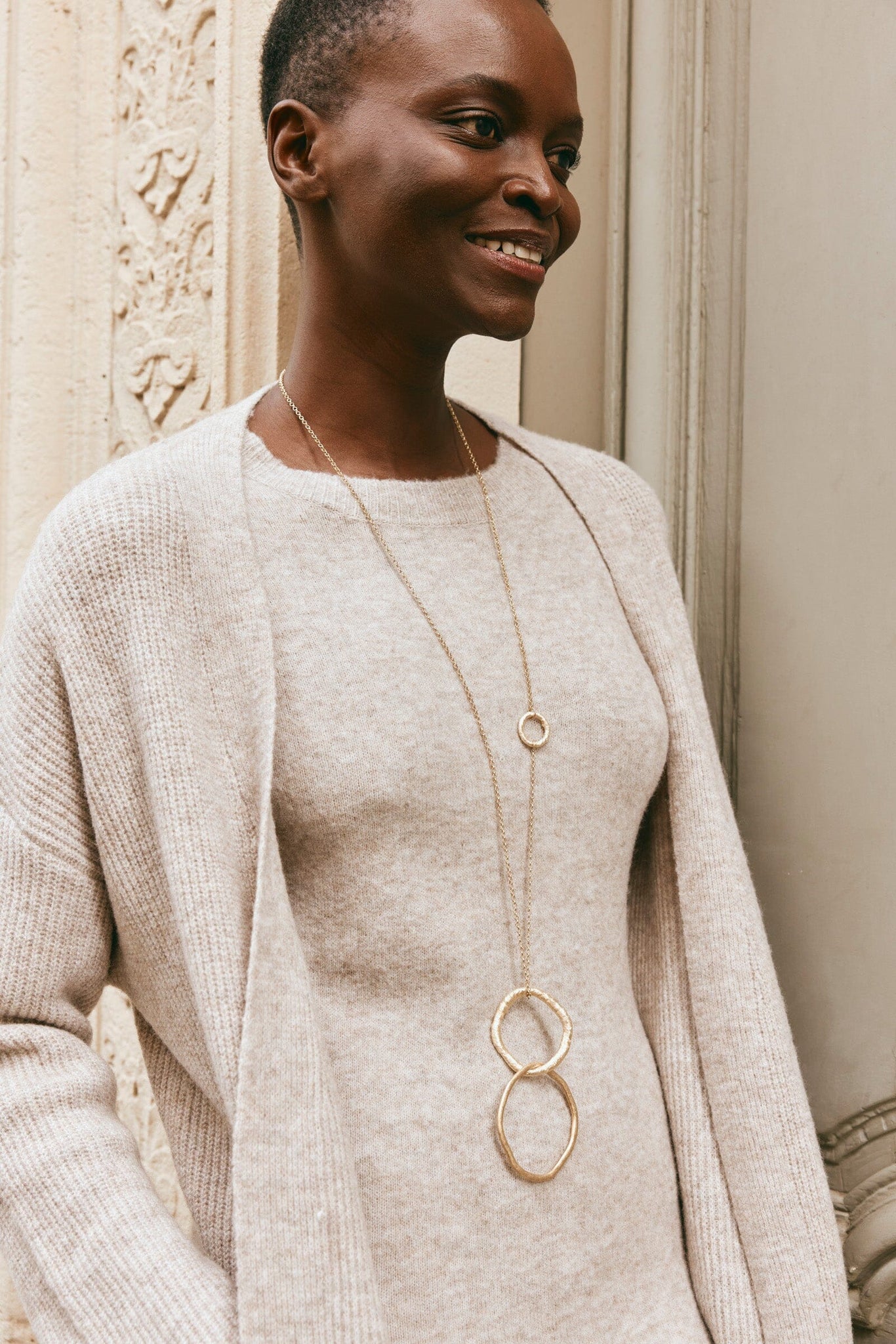 Merano Oversize Cardigan - Flax