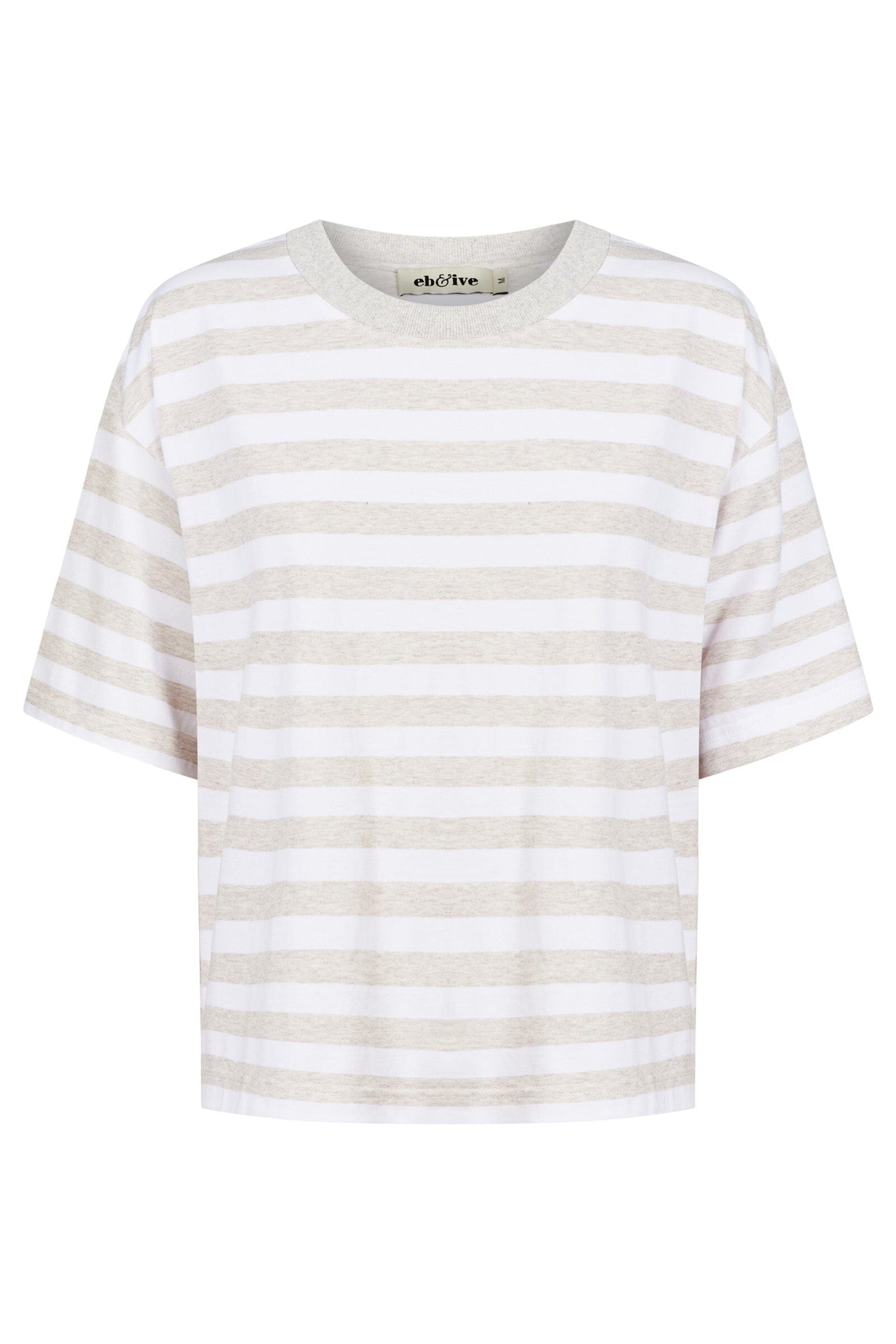 Studio Stripe Tshirt - Stone