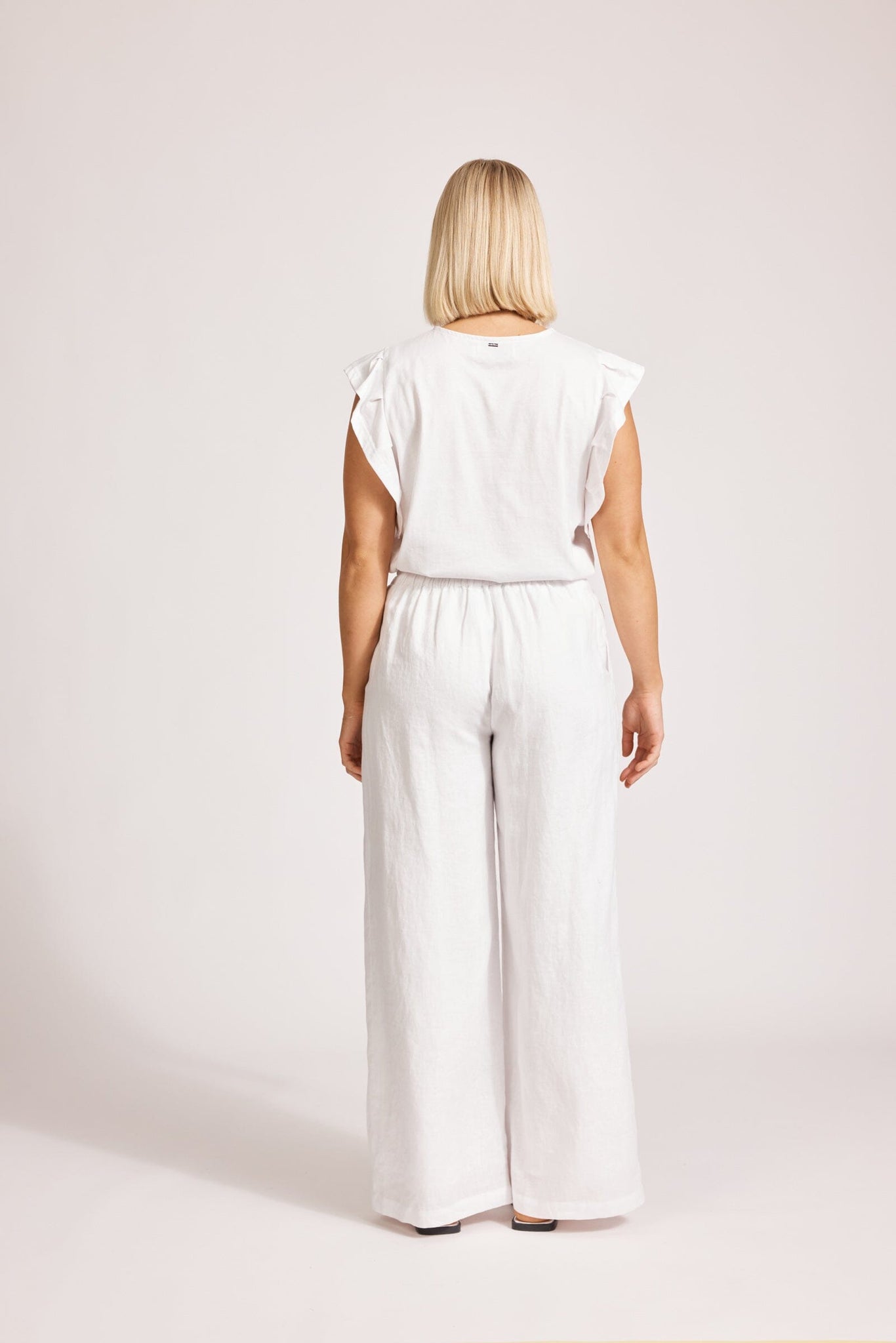 Miramar Palazzo Pant - White