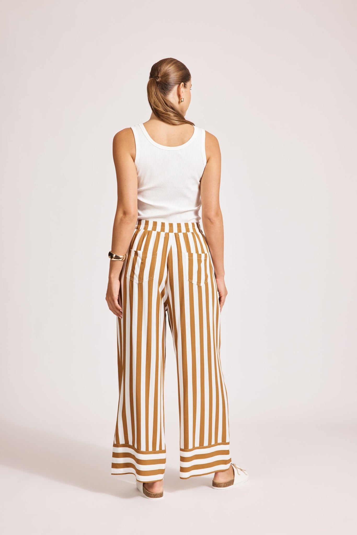Treville Stripe Pant - Caramel
