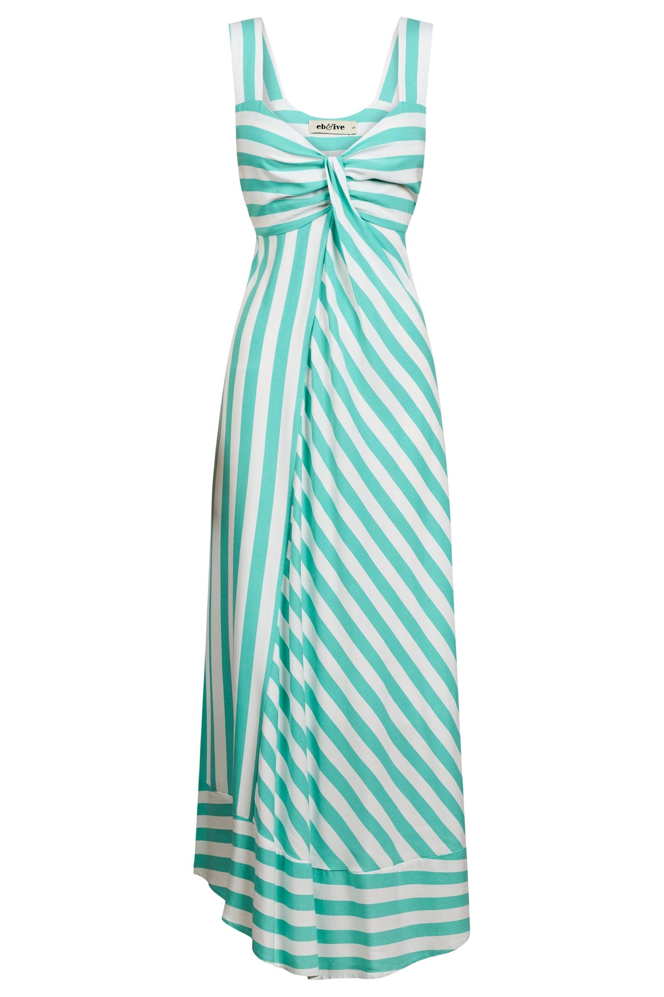 Treville Stripe Tank Maxi Dress - Aqua