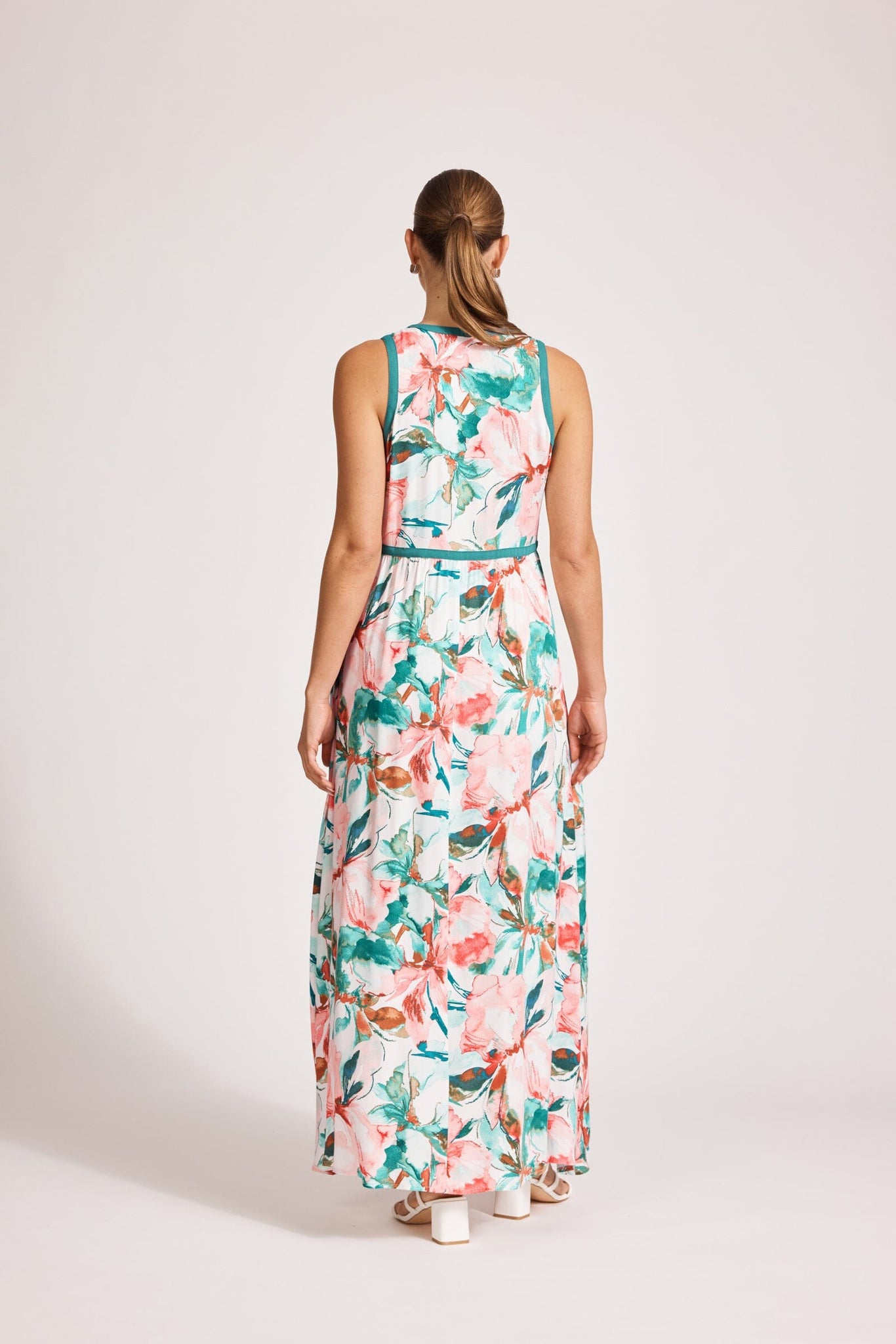 Alegria Spliced Maxi Dress - Estate/Teal