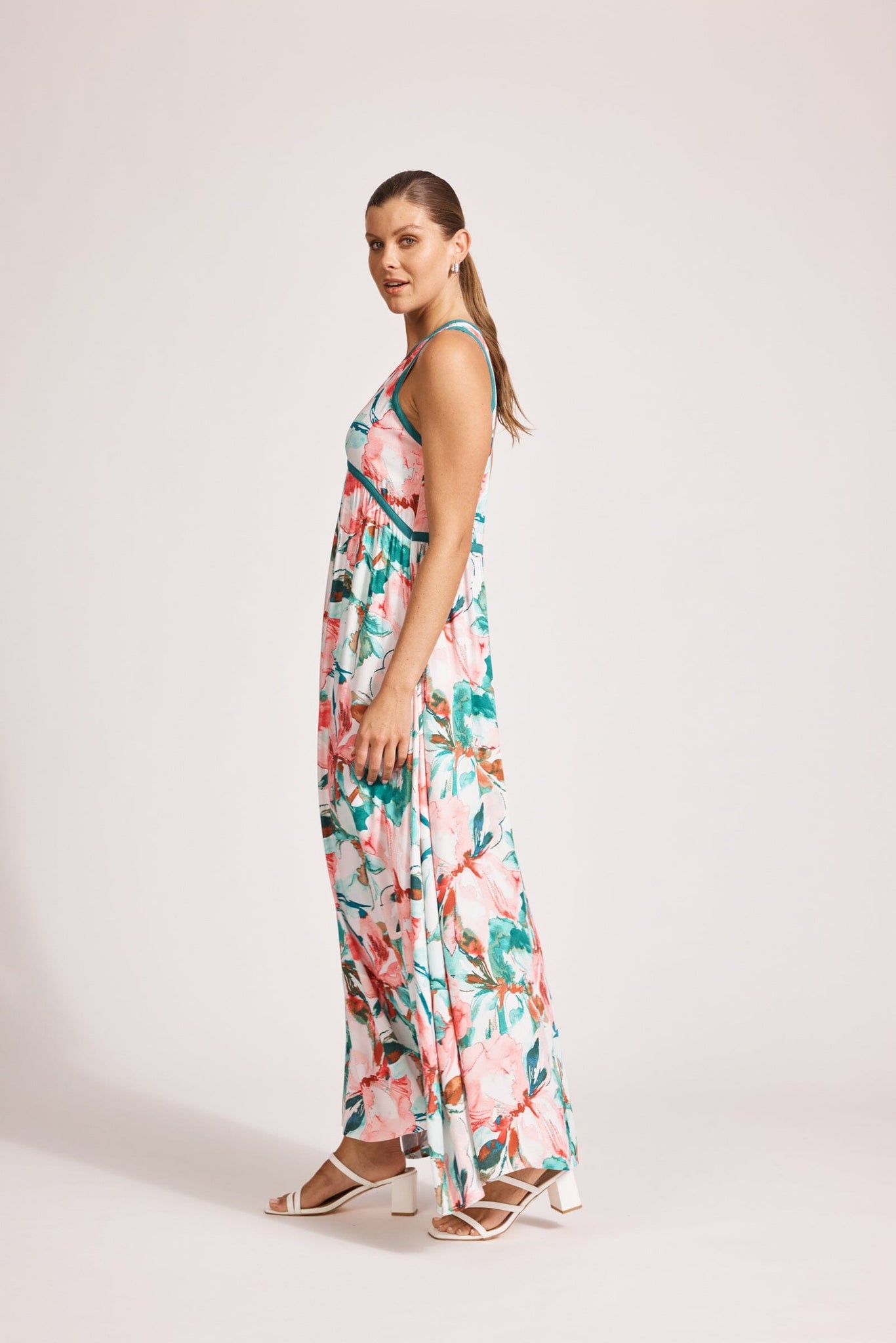 Alegria Spliced Maxi Dress - Estate/Teal