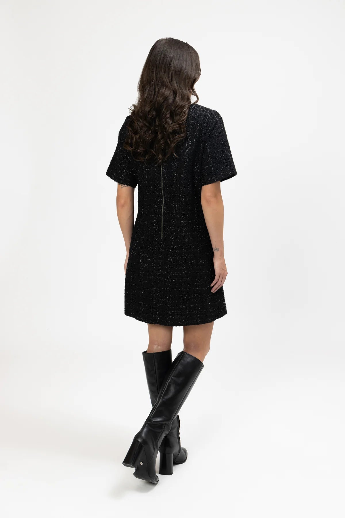 Coco Dress Black Texture