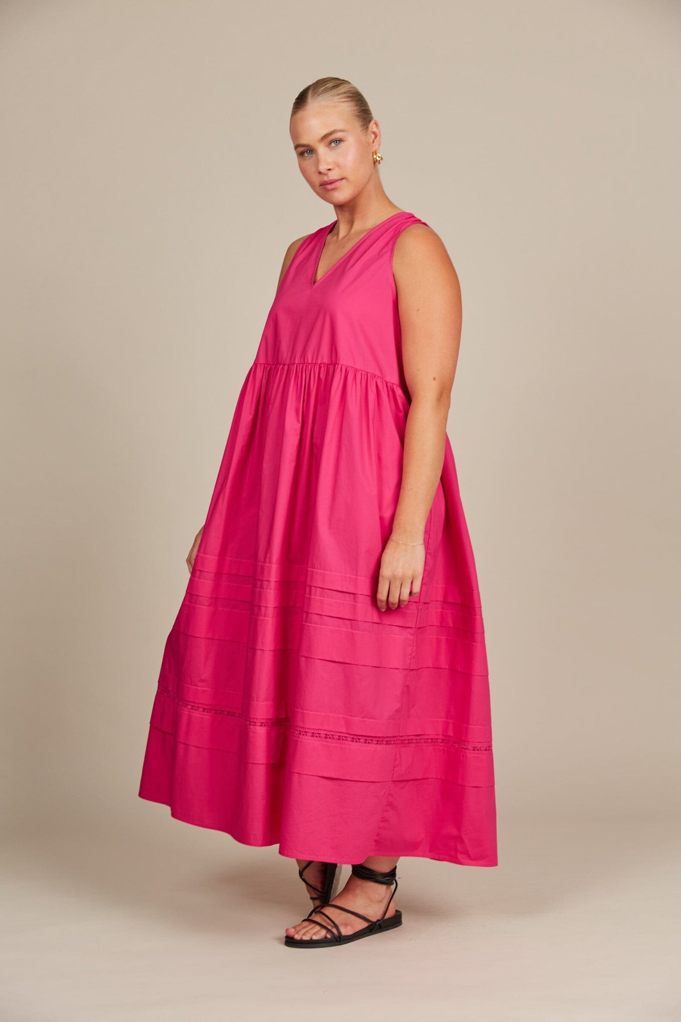 Remi Tank Dress - Raspberry