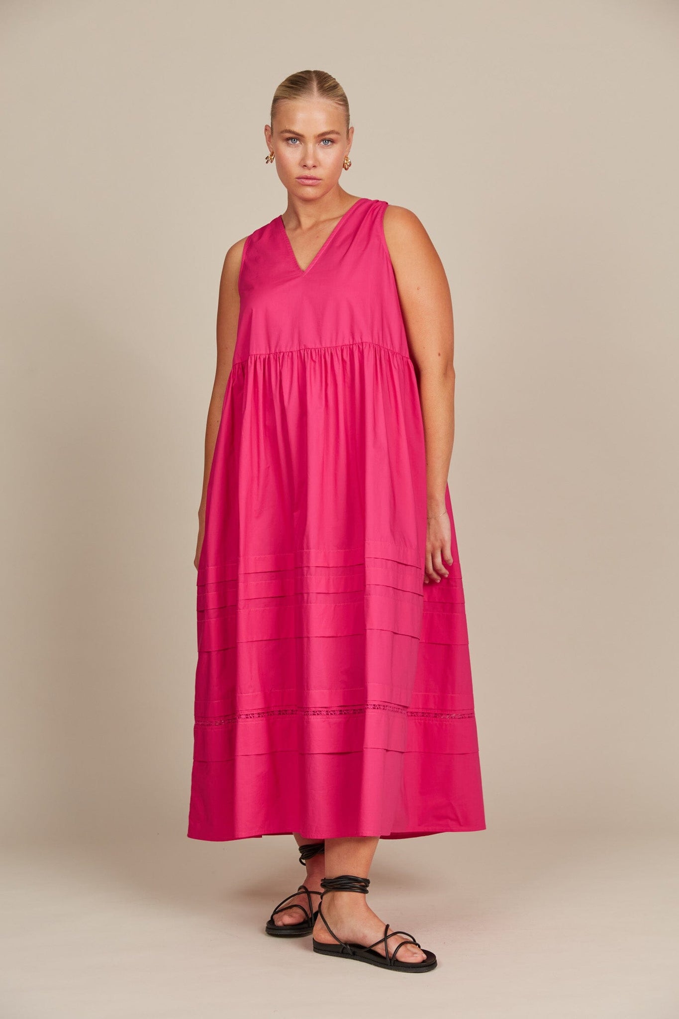 Remi Tank Dress - Raspberry