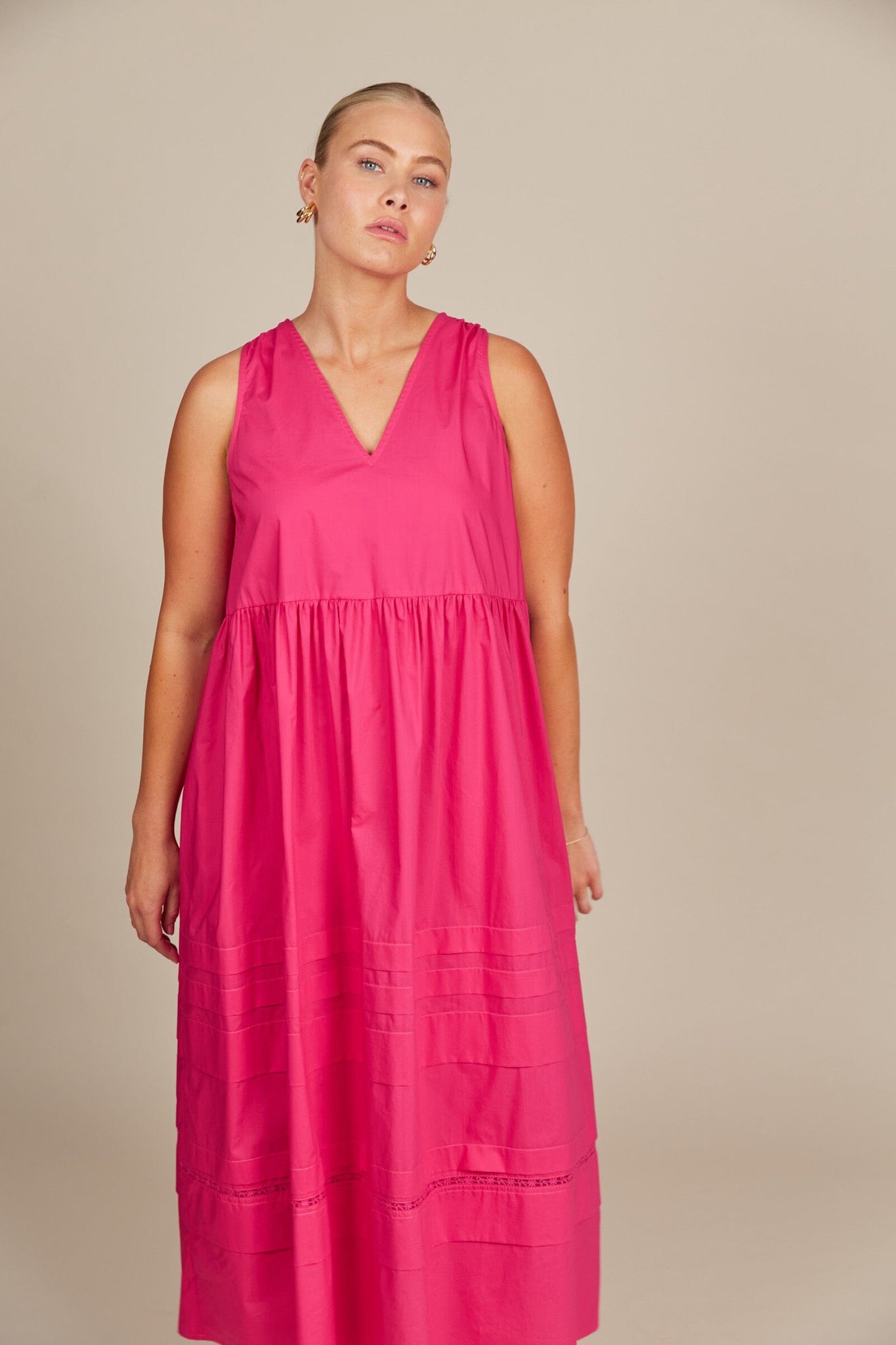 Remi Tank Dress - Raspberry