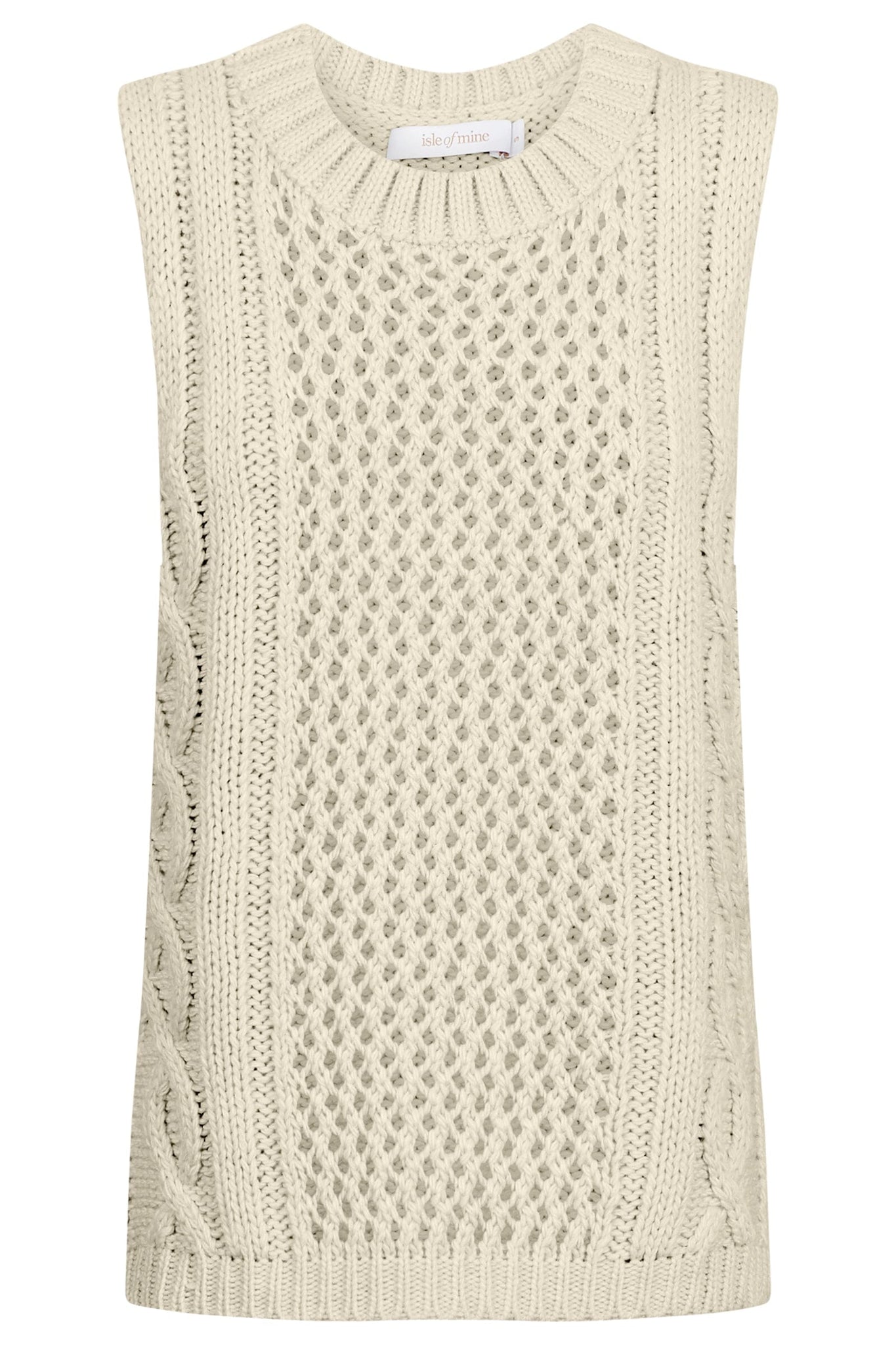 Luna Knit Vest - Canvas