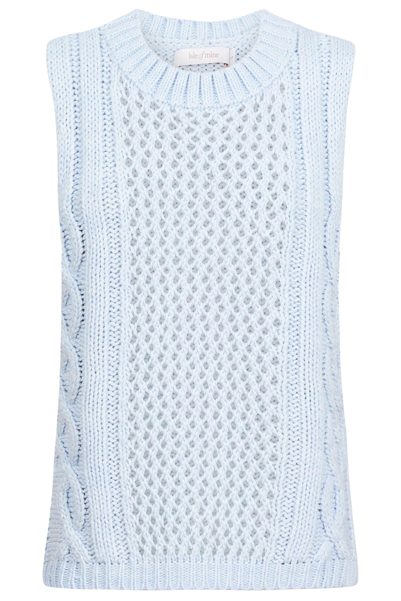 Luna Knit Vest Sky