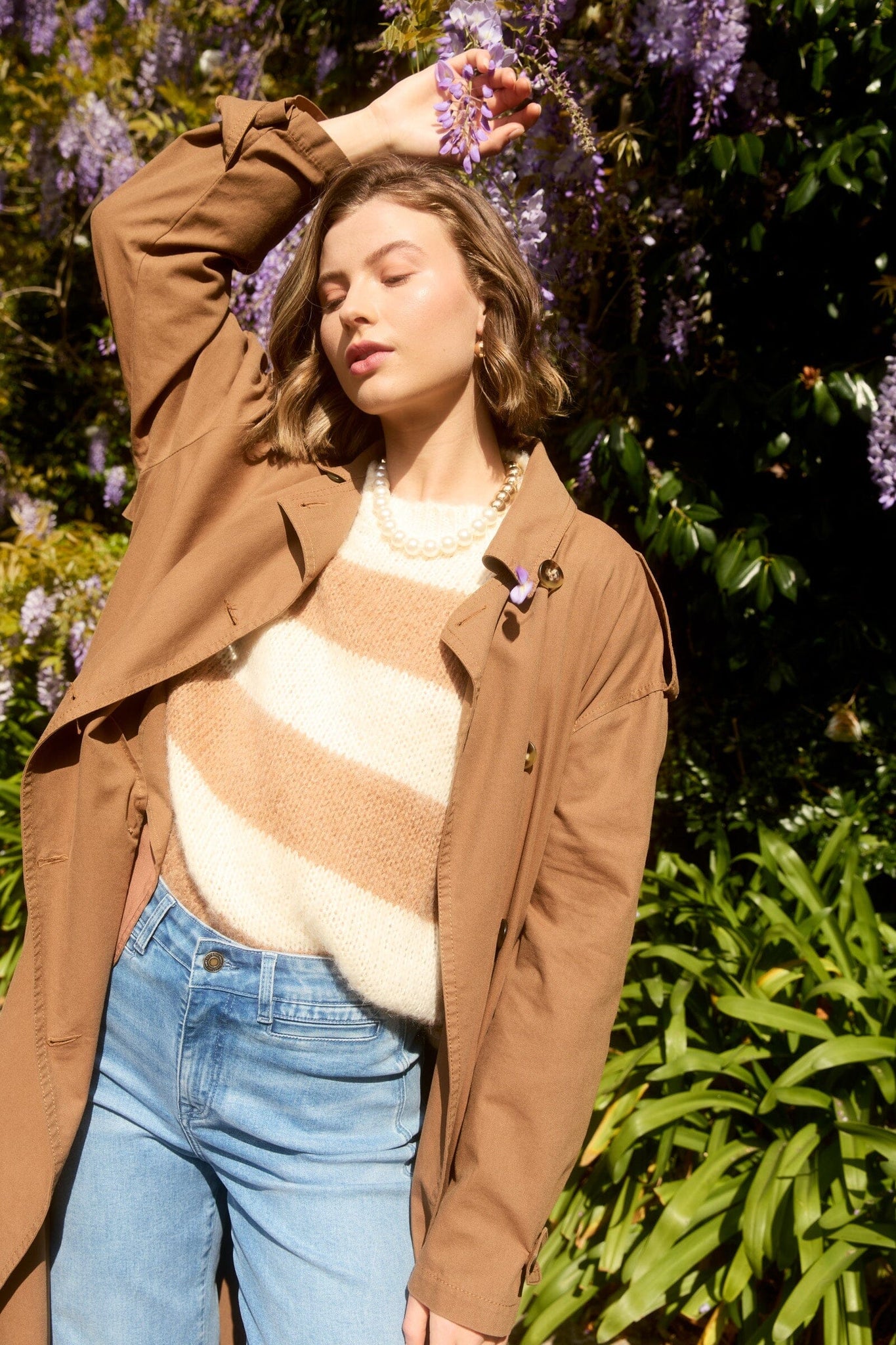 Pallas Stripe Jumper Toffee