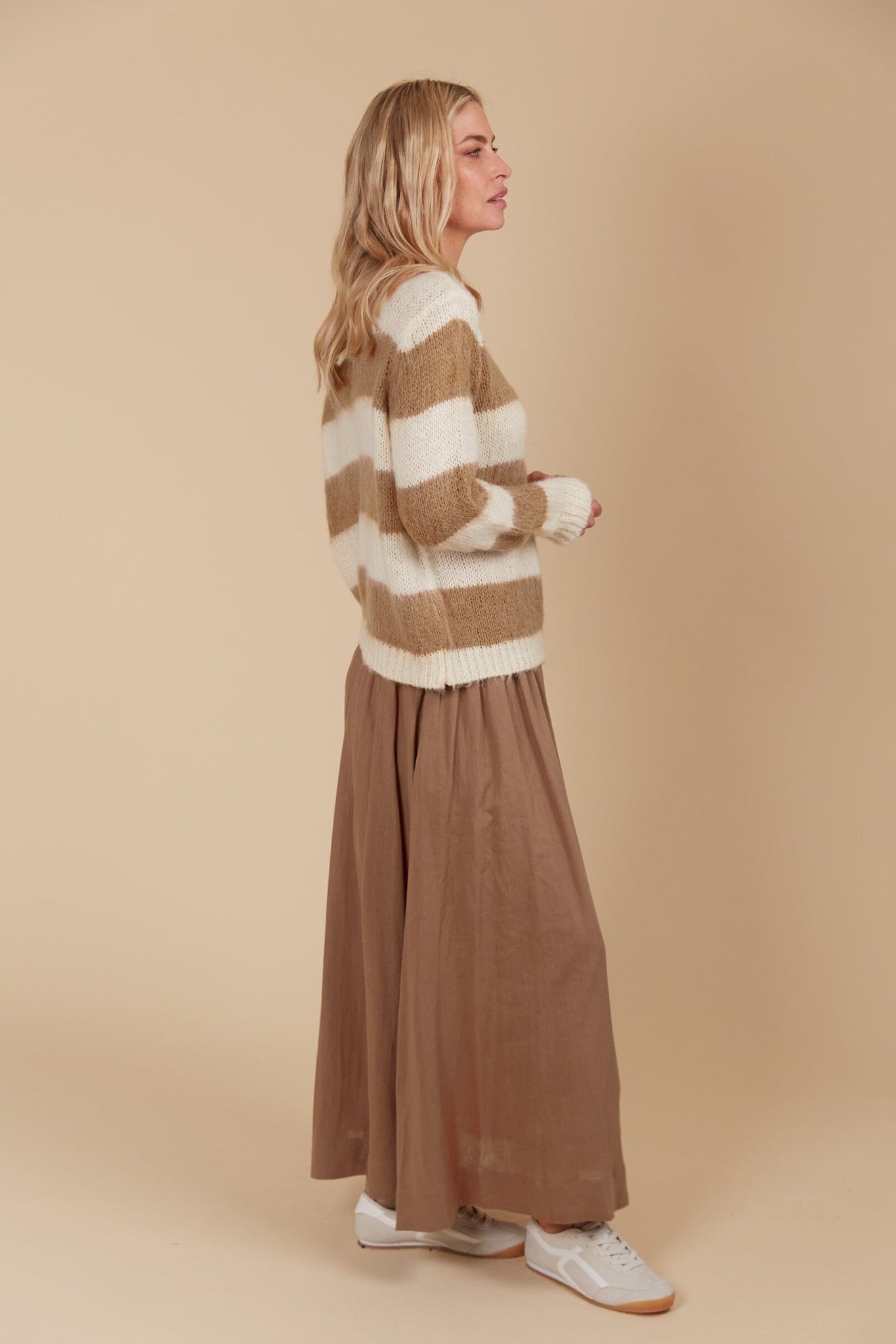Pallas Stripe Jumper Toffee