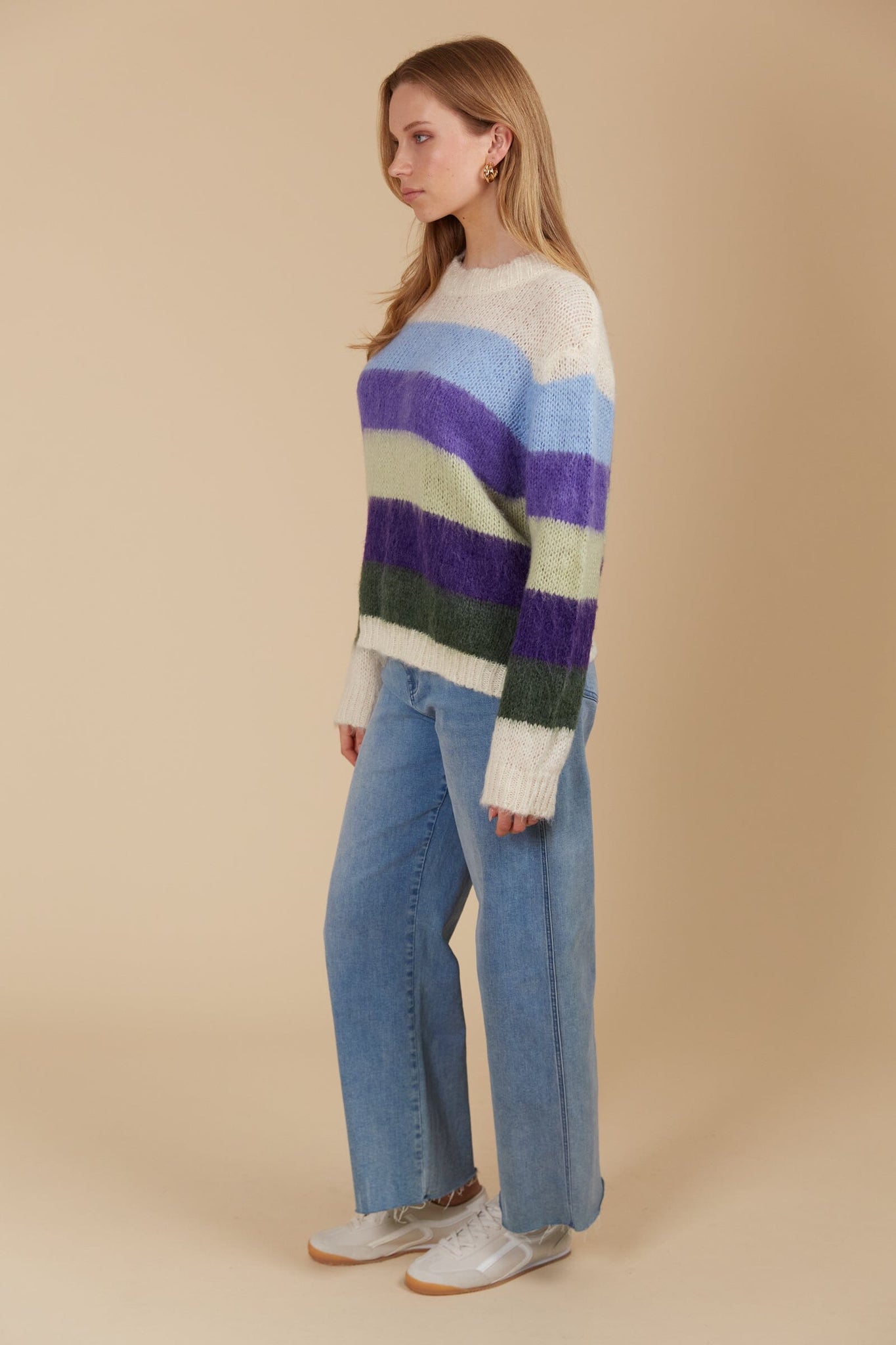 Pallas Stripe Jumper Violet