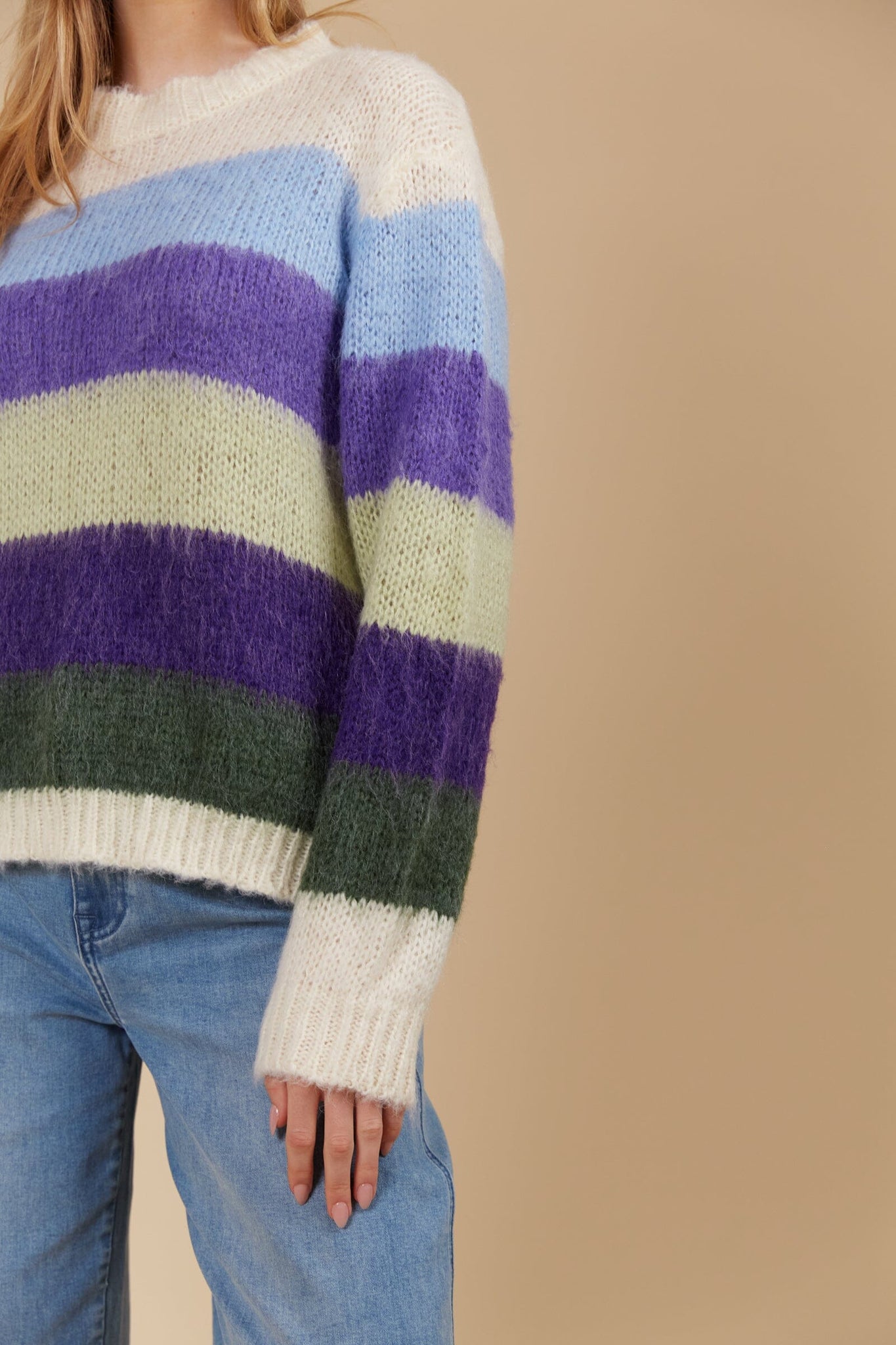 Pallas Stripe Jumper Violet
