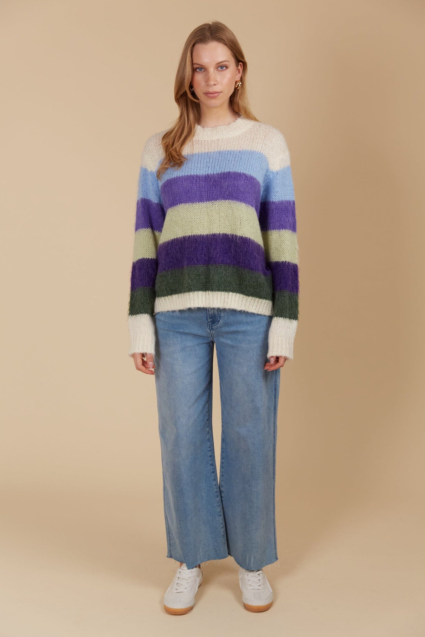 Pallas Stripe Jumper Violet