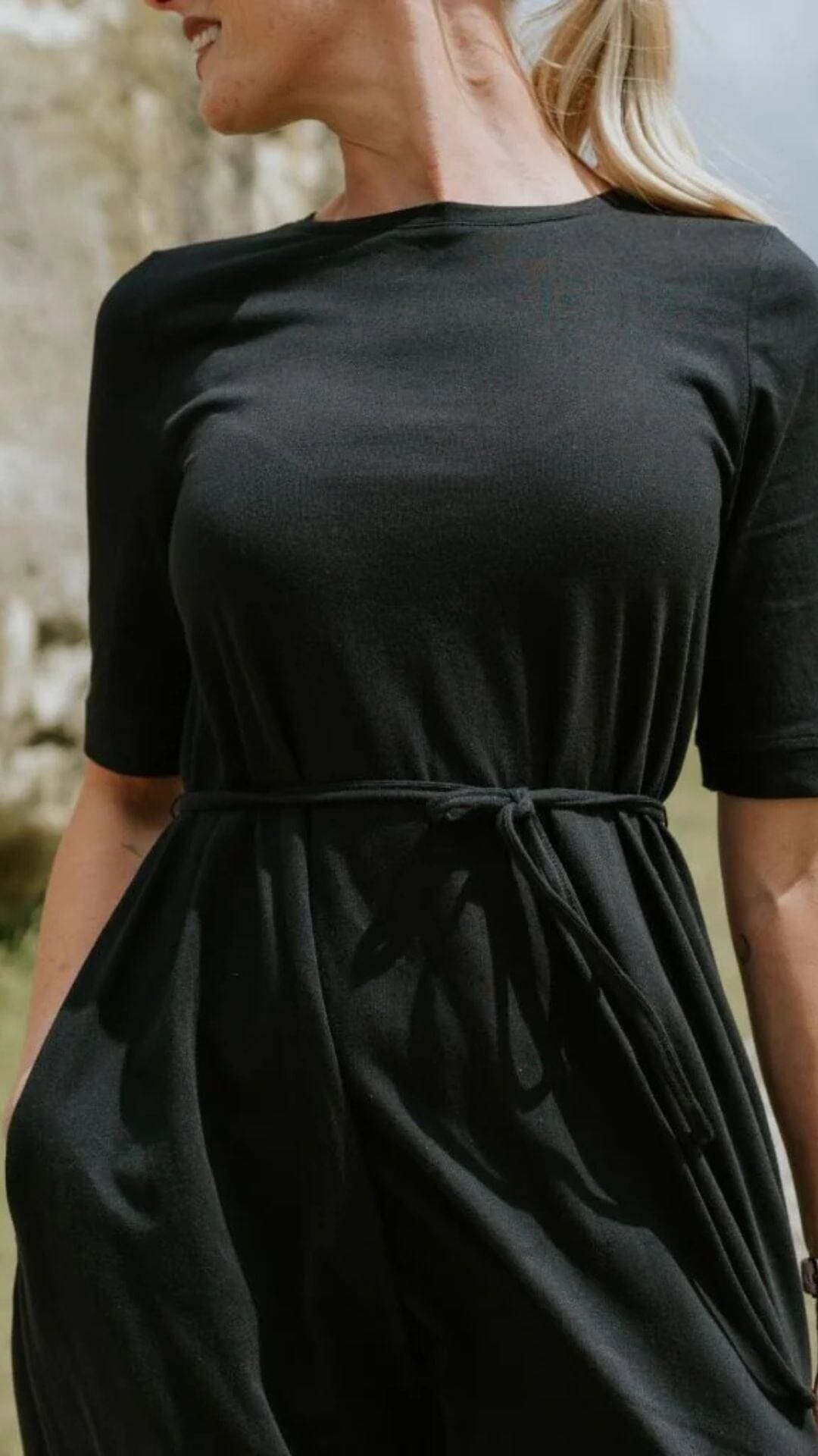 Greta Tee Dress Black
