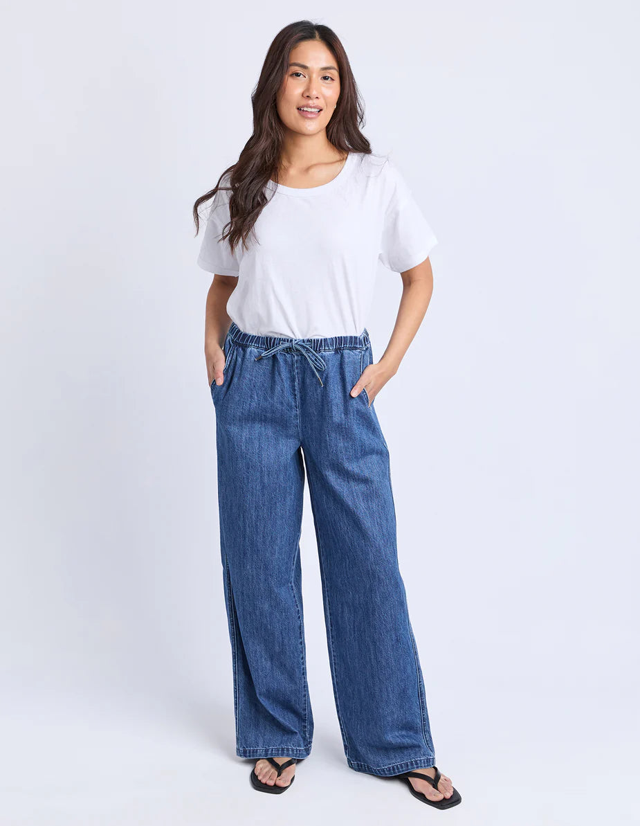 Delvine Jean Mid Blue