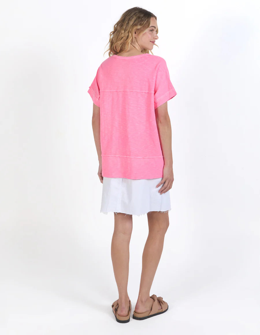 ALLISON TEE NEON ROSE.