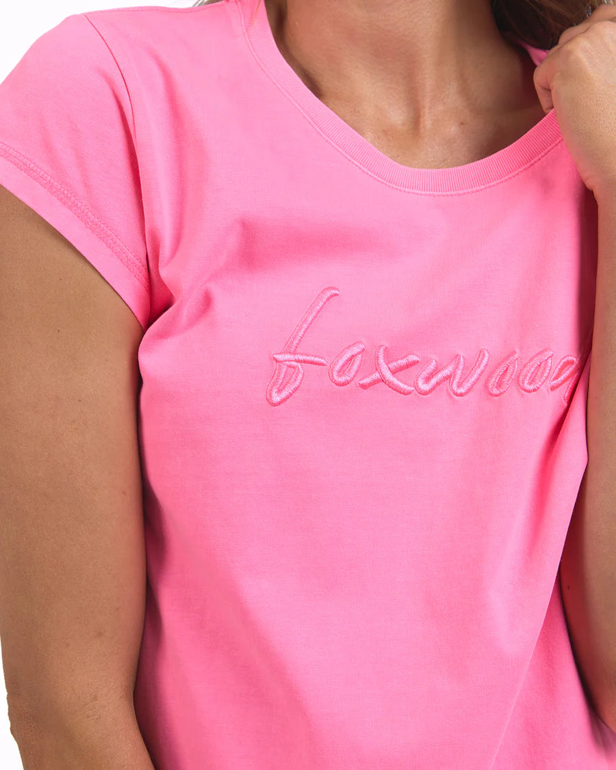 Signature Embroidery Tee Dress Noen Rose