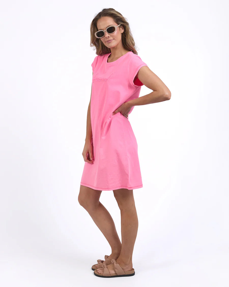 Signature Embroidery Tee Dress Noen Rose