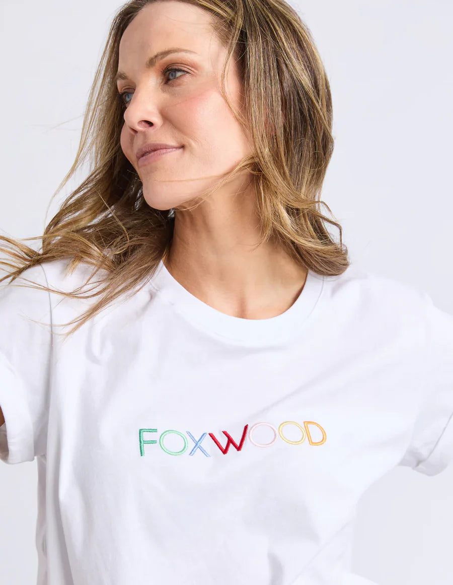 Confetti Tee White
