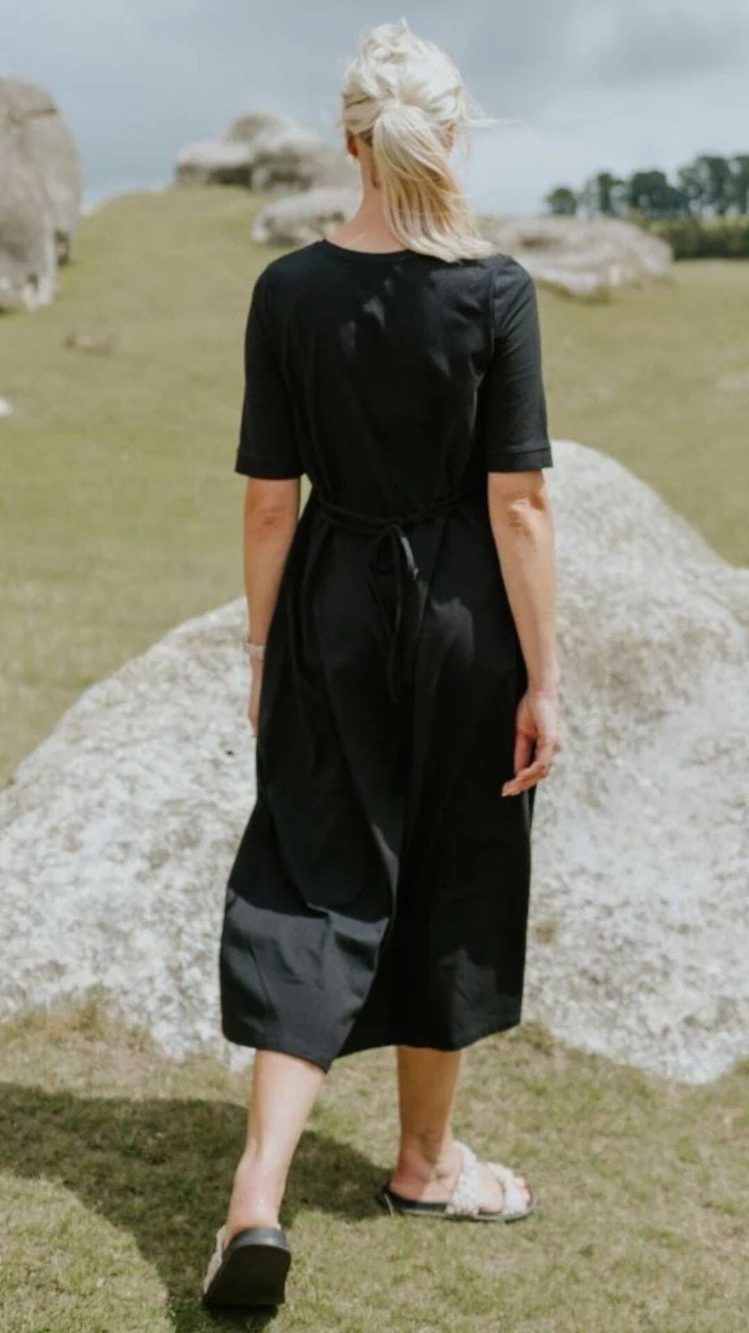 Greta Tee Dress Black