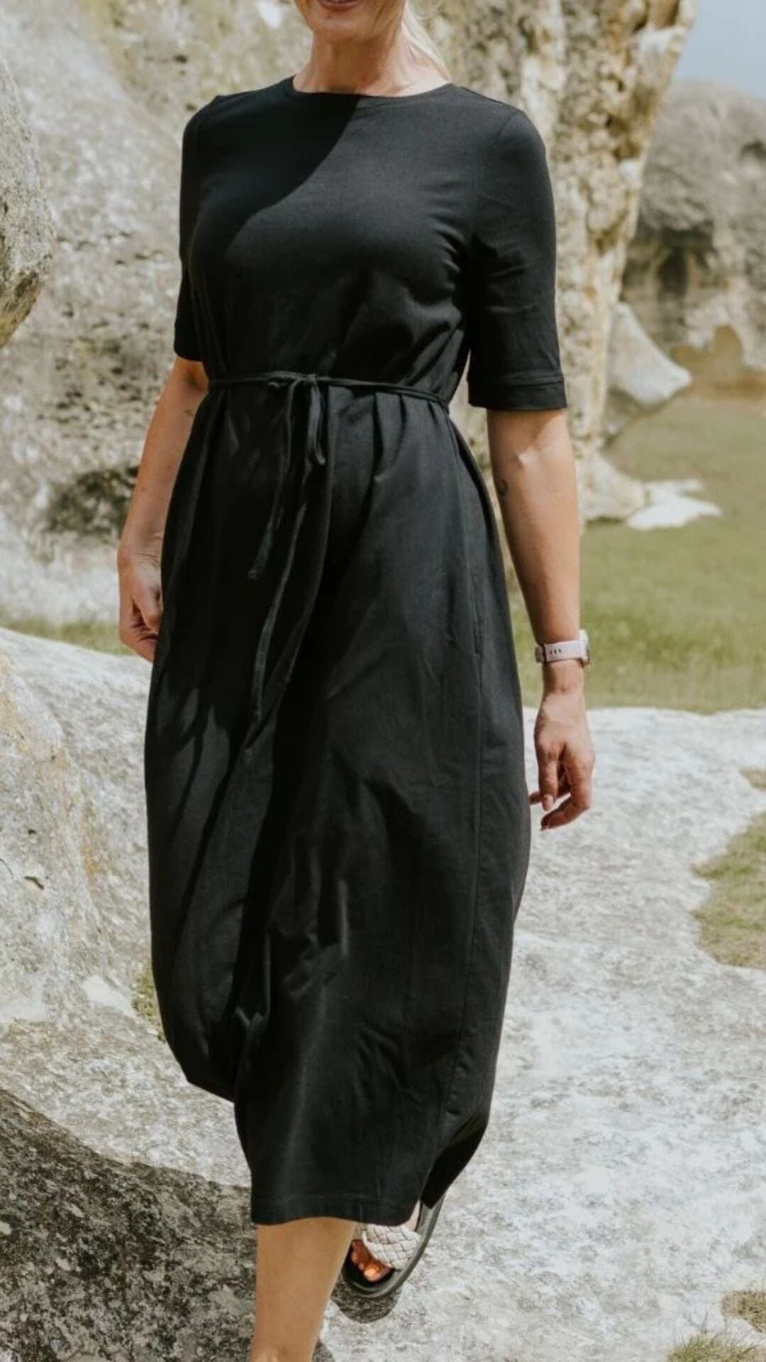 Greta Tee Dress Black