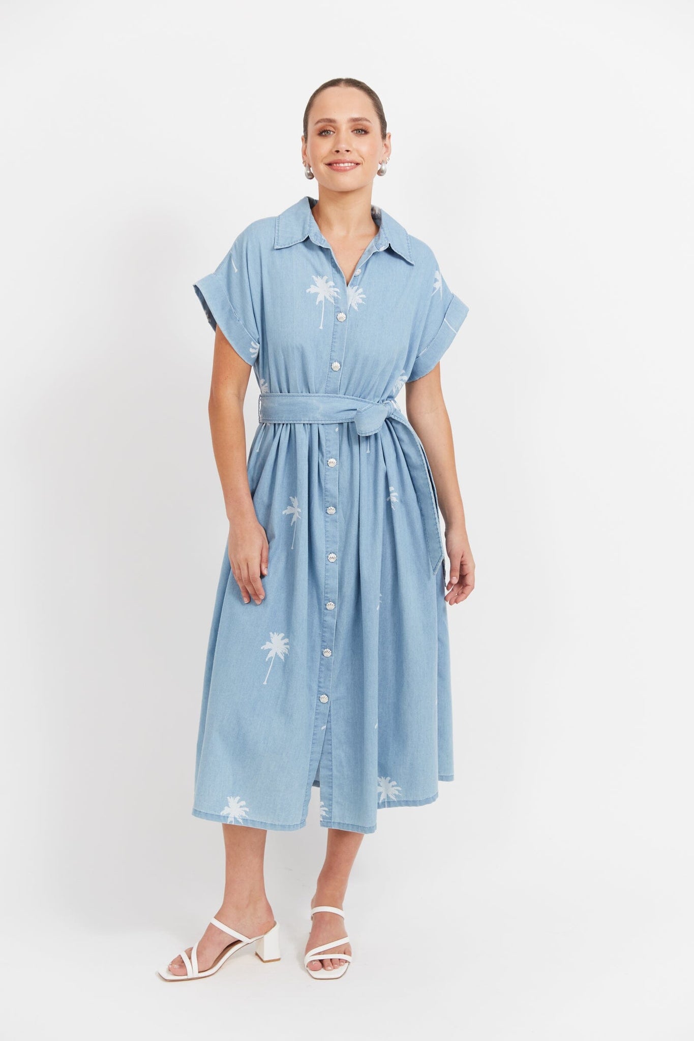 Montego Denim Shirt Dress - Safira