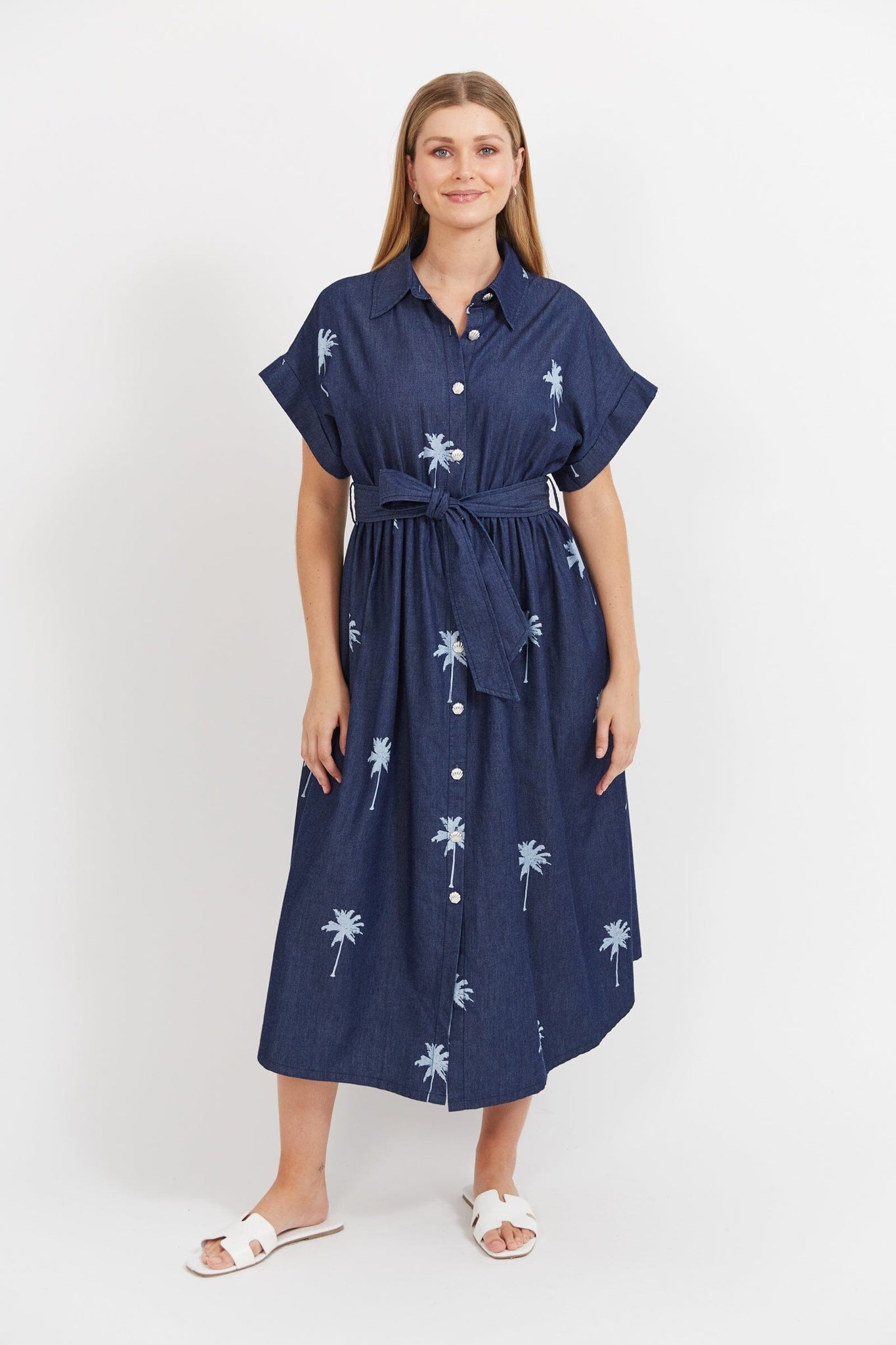 Montego Denim Shirt Dress - Indigo