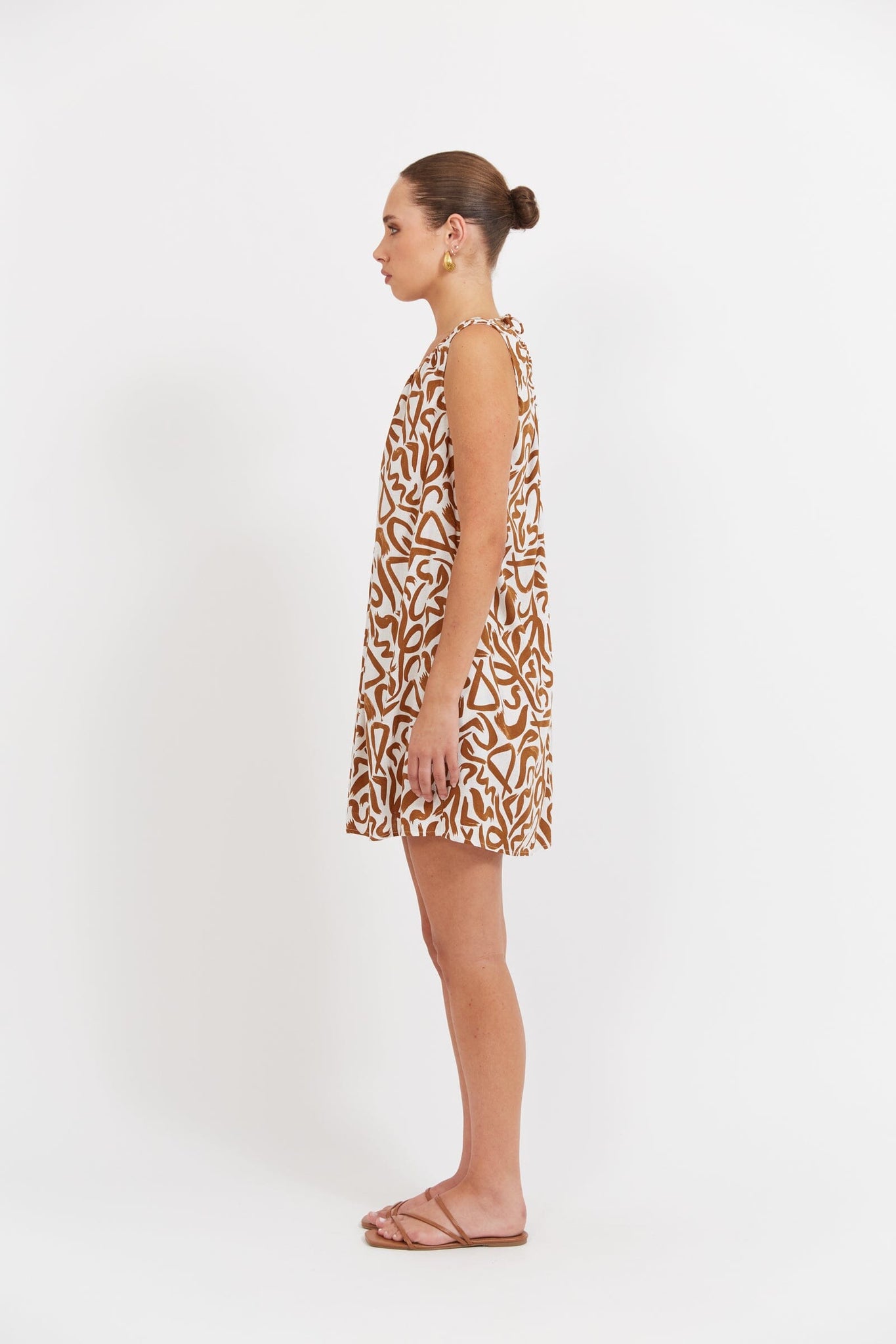 Bahama Tie Dress - Opus Tan