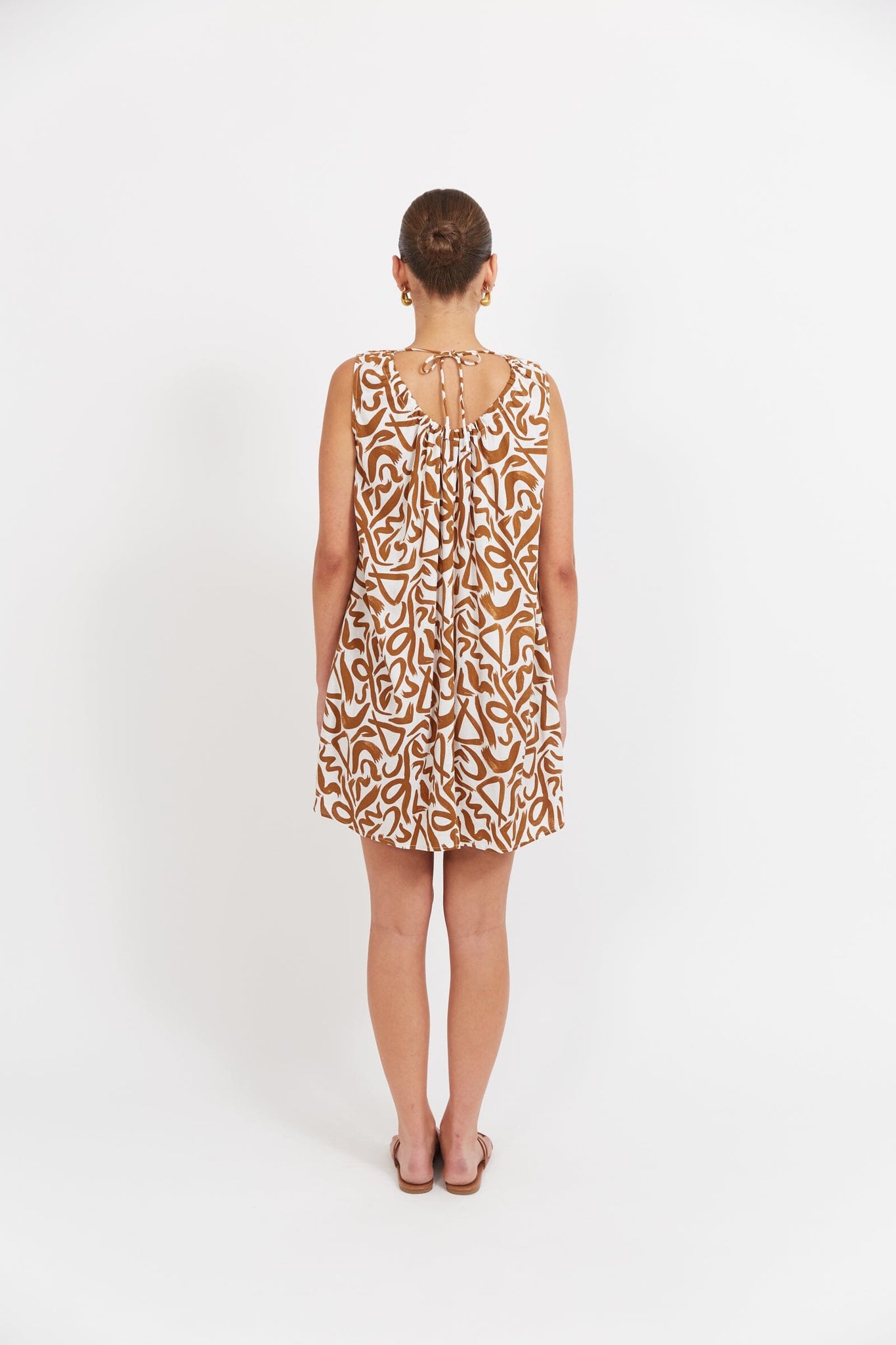 Bahama Tie Dress - Opus Tan