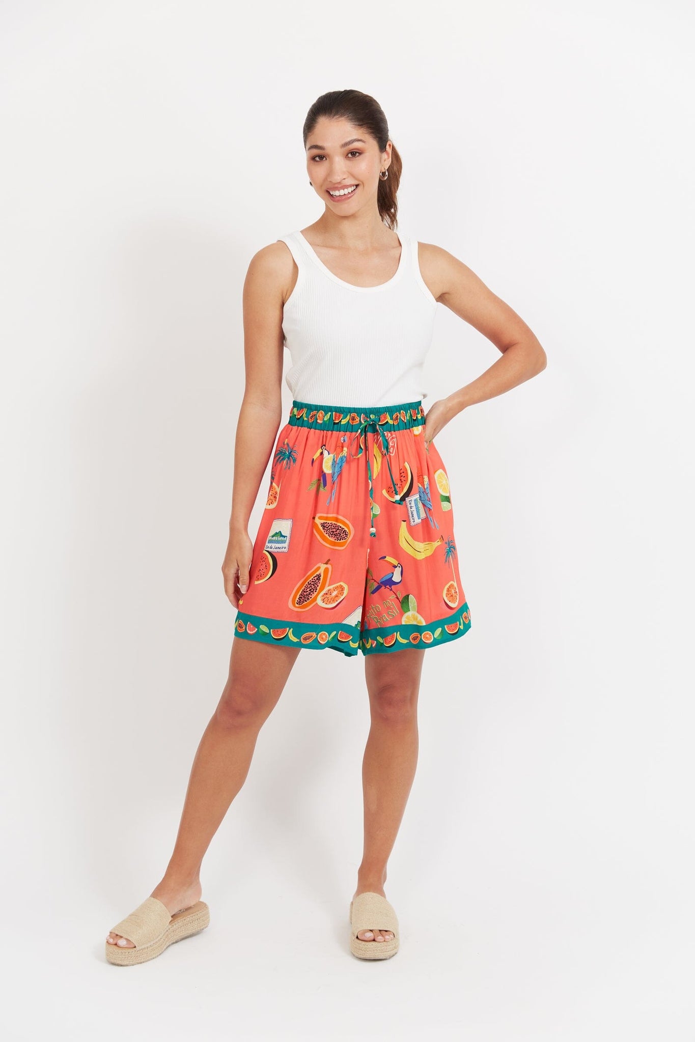 Cabana Short - Brasil Coral