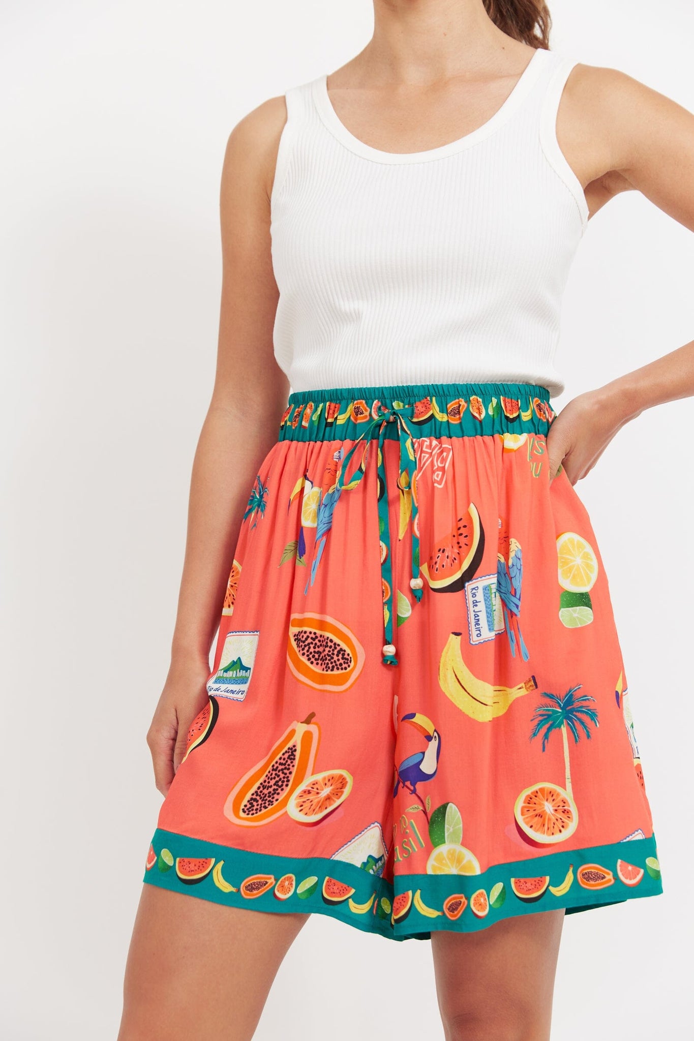 Cabana Short - Brasil Coral