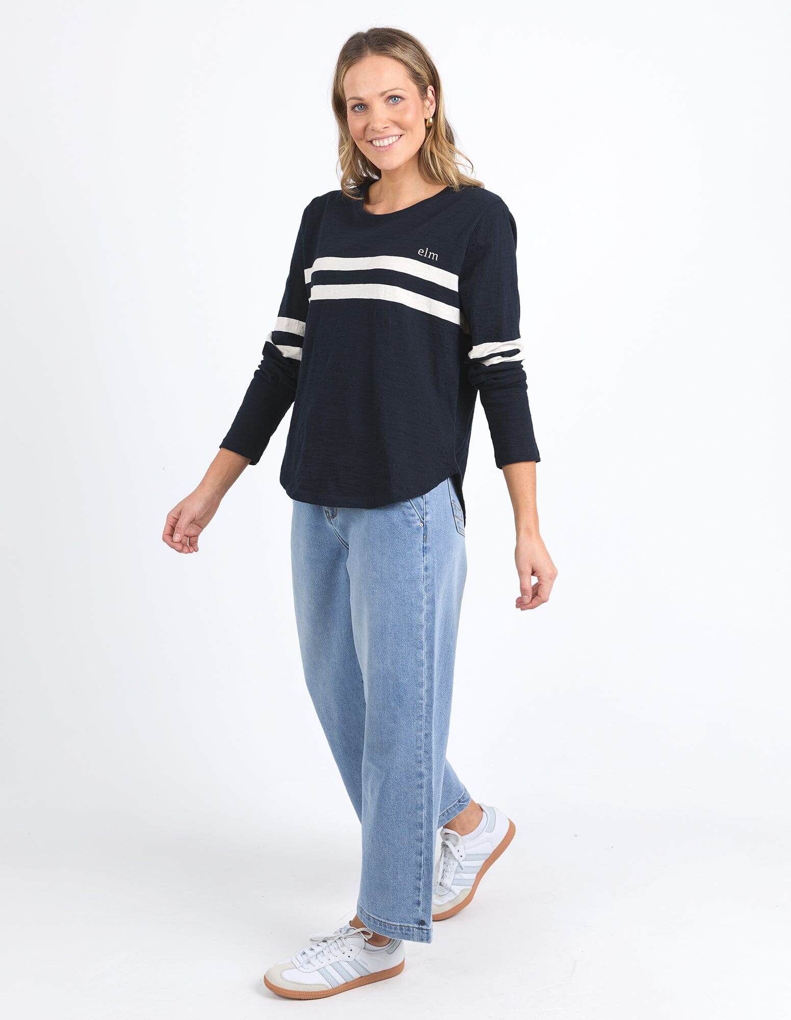 Adora Long Sleeve Tee Navy