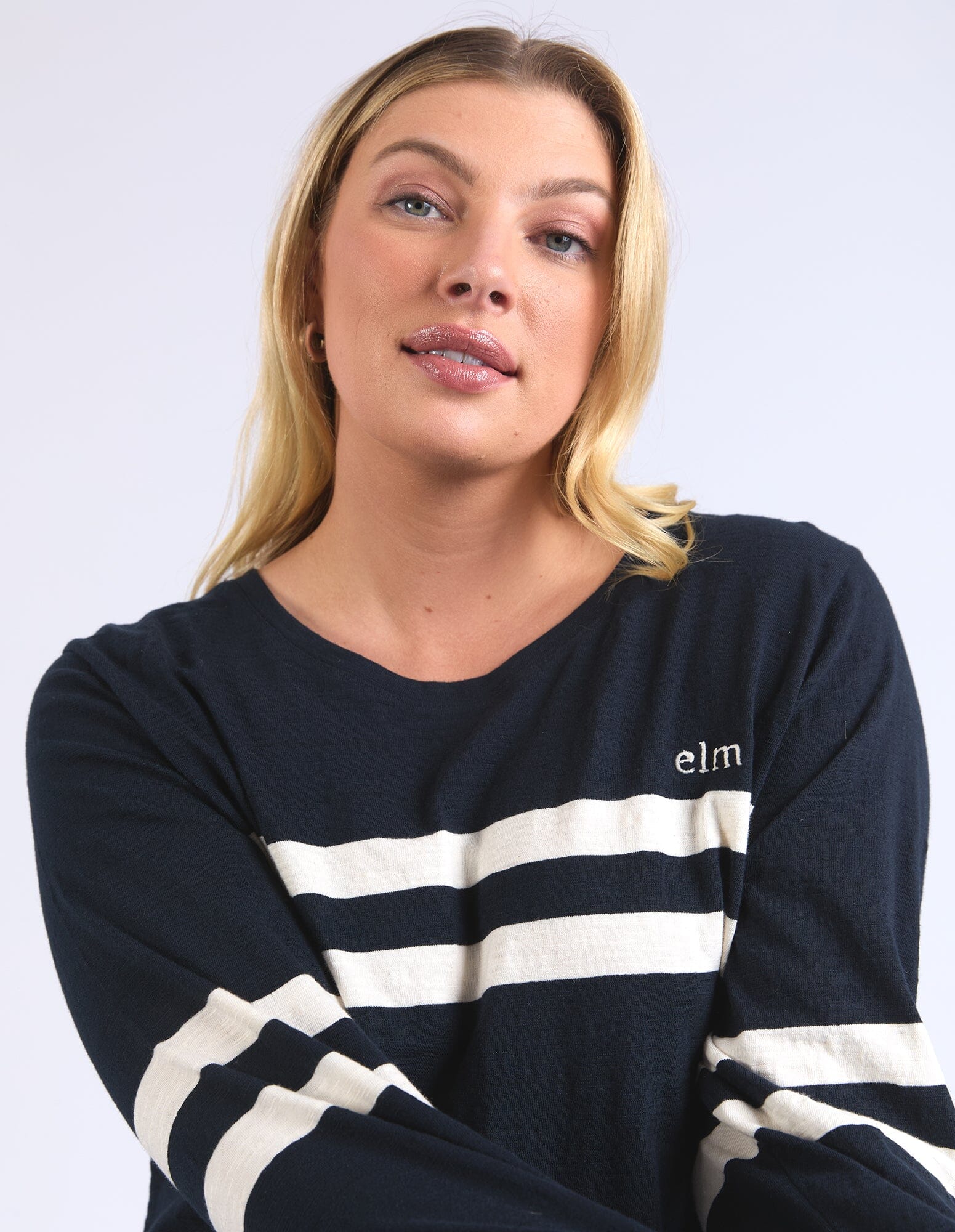 Adora Long Sleeve Tee Navy