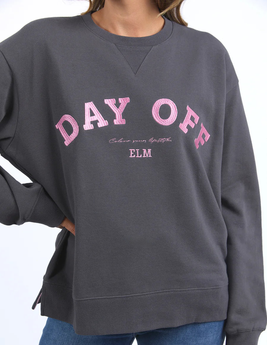 Day Off Crew Washed Black