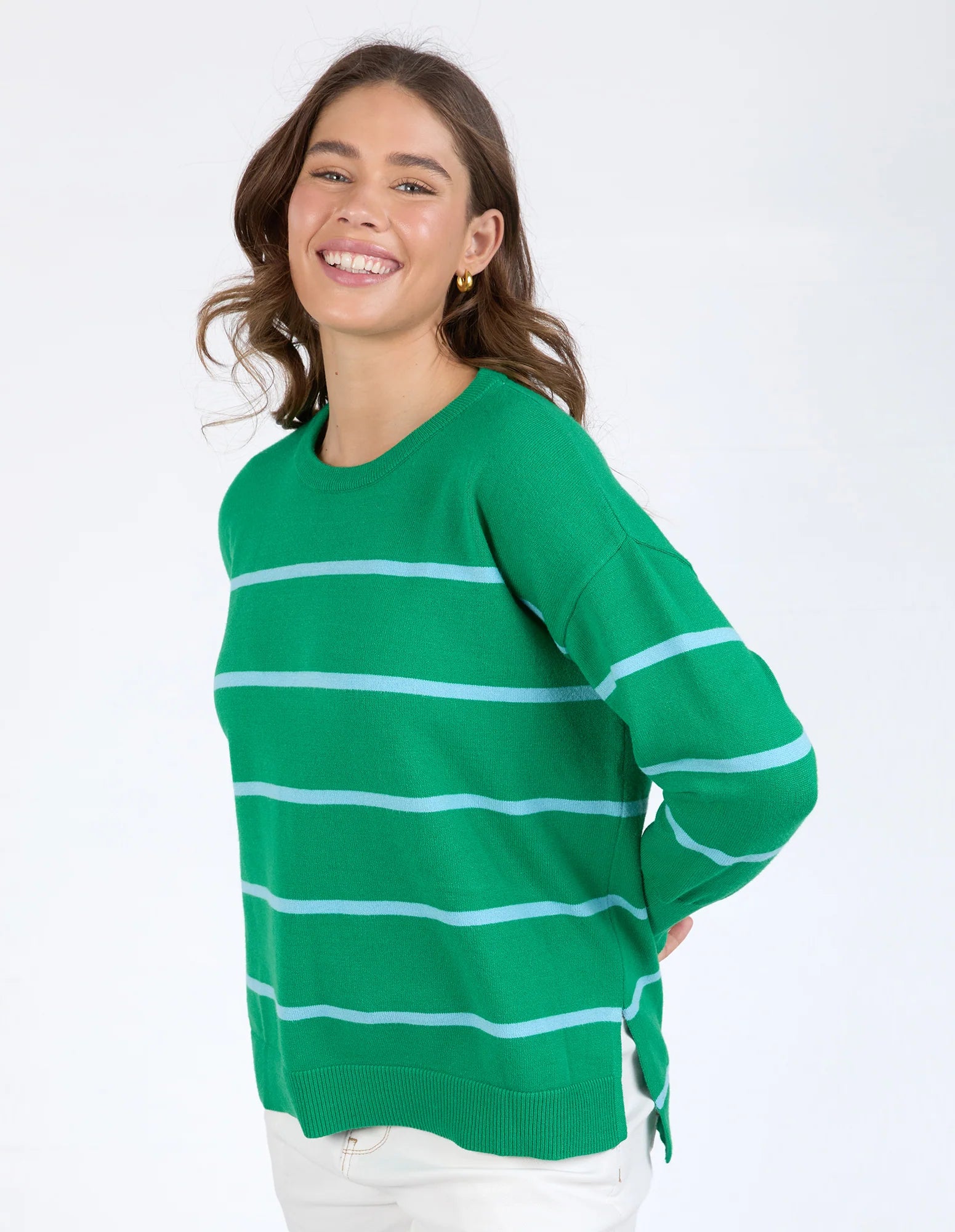 Charli Stripe Knit Pine